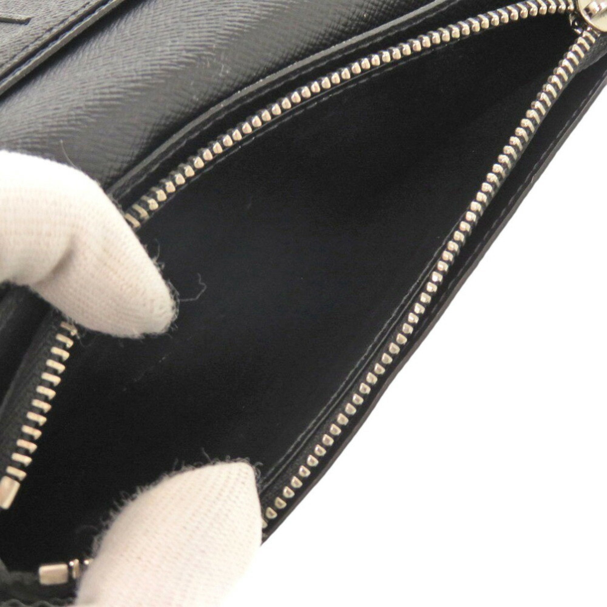 Louis Vuitton Noir Taiga Leather Long Wallet
