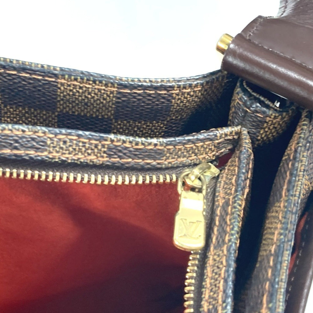 Louis Vuitton Brown Ebene Damier Canvas Shoulder Bag