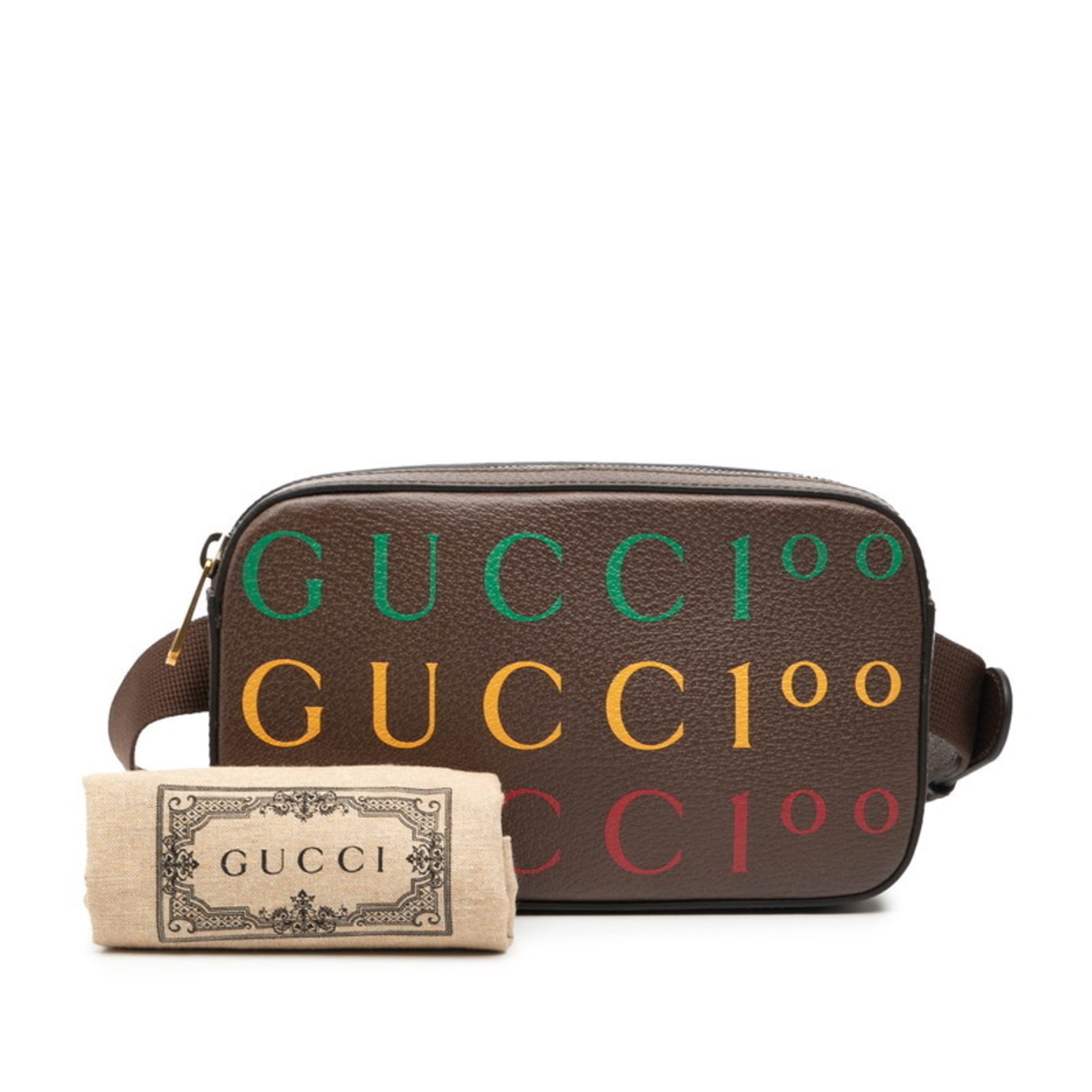 Gucci Brown Leather Fanny Pack (Pre-Owned)