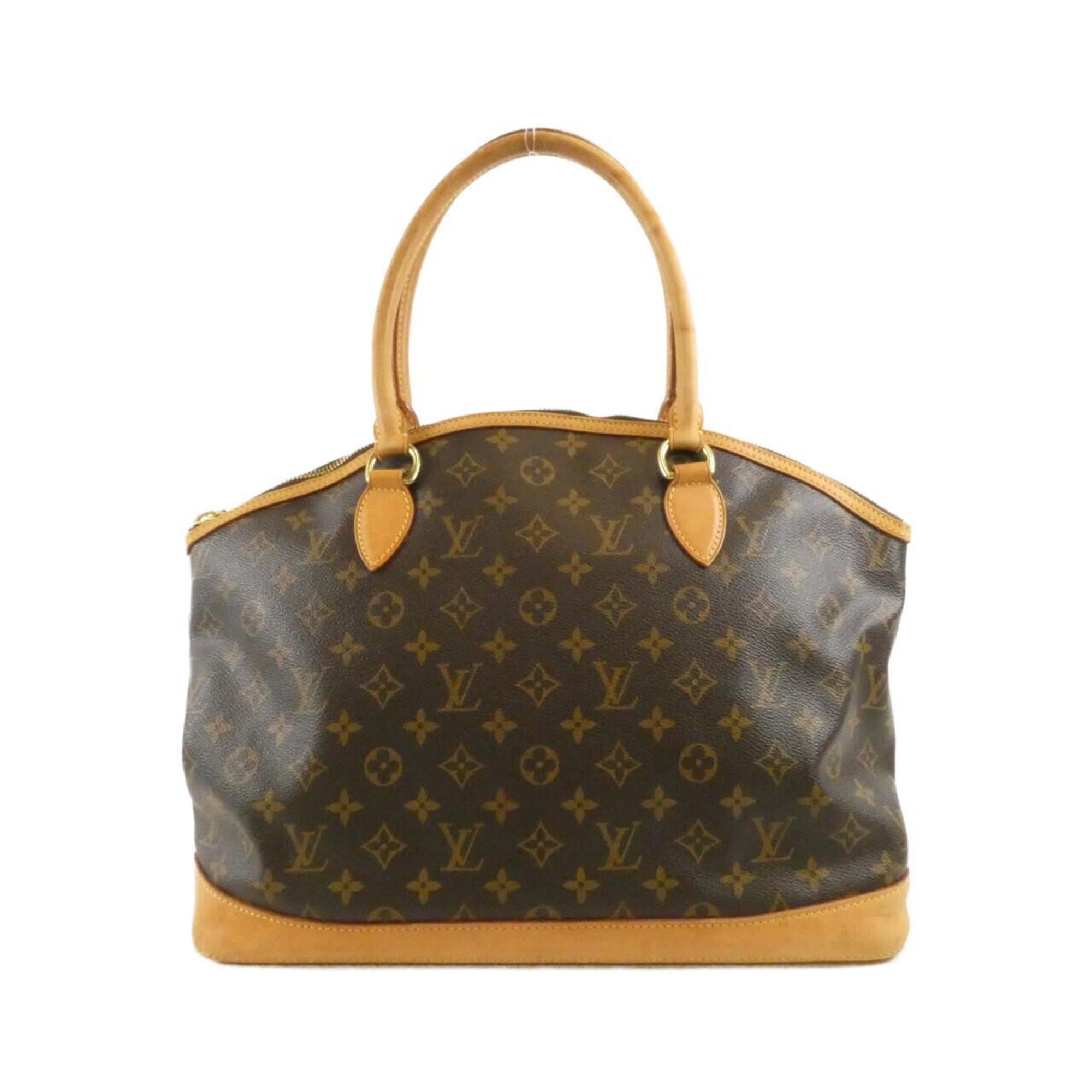 Louis Vuitton Brown Coated Canvas Handbag