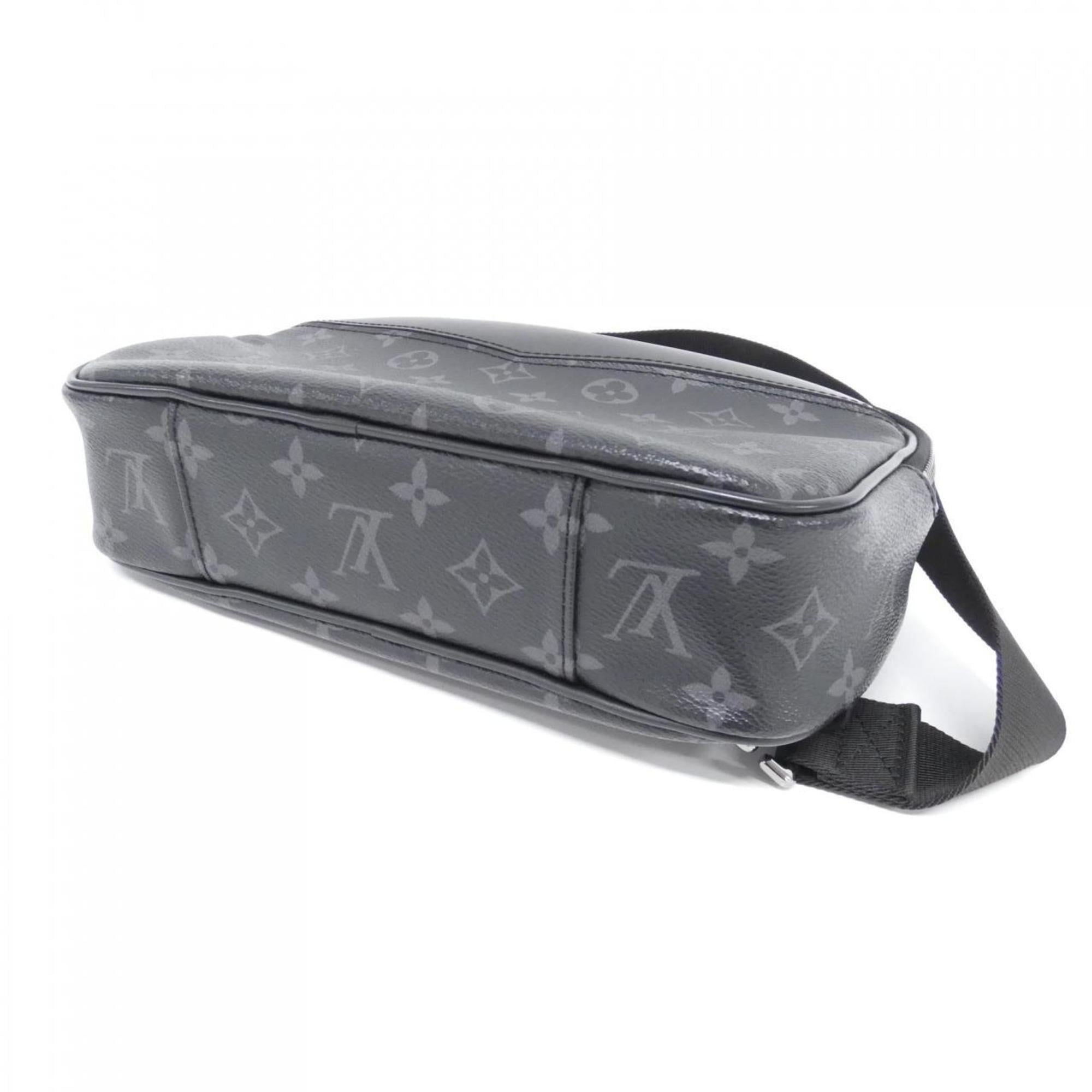 Louis Vuitton Black Coated Canvas Shoulder Bag