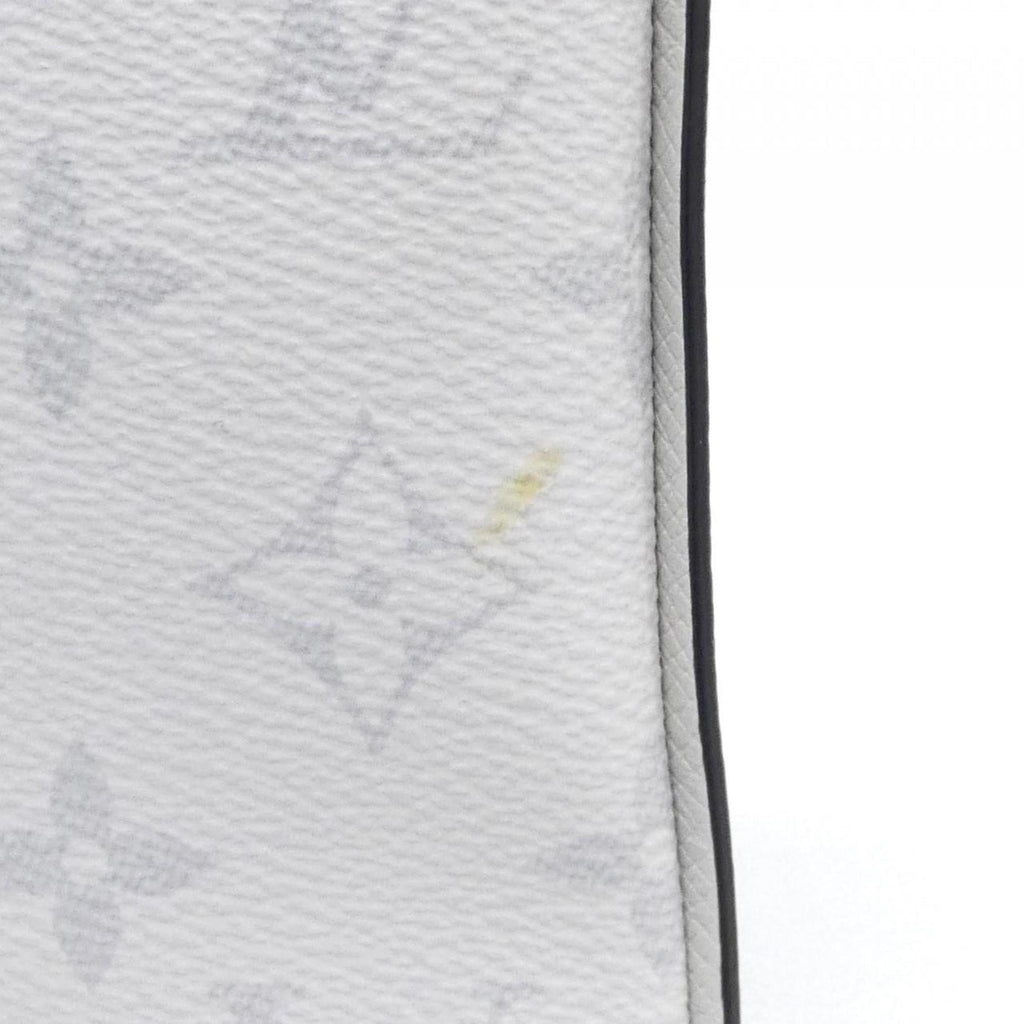 Louis Vuitton White Coated Canvas Shoulder Bag