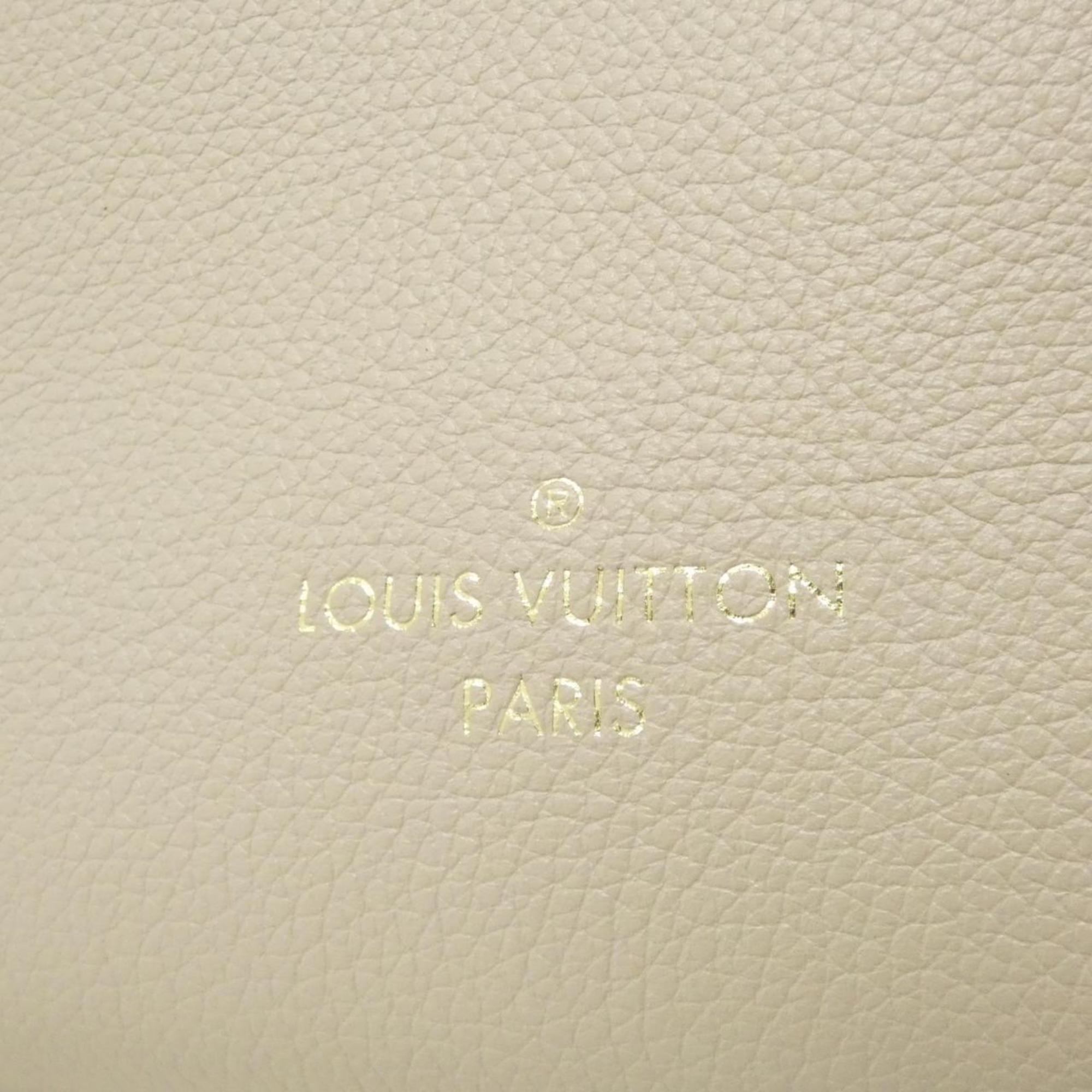 Louis Vuitton Grayish Coated Canvas Leather Handbag