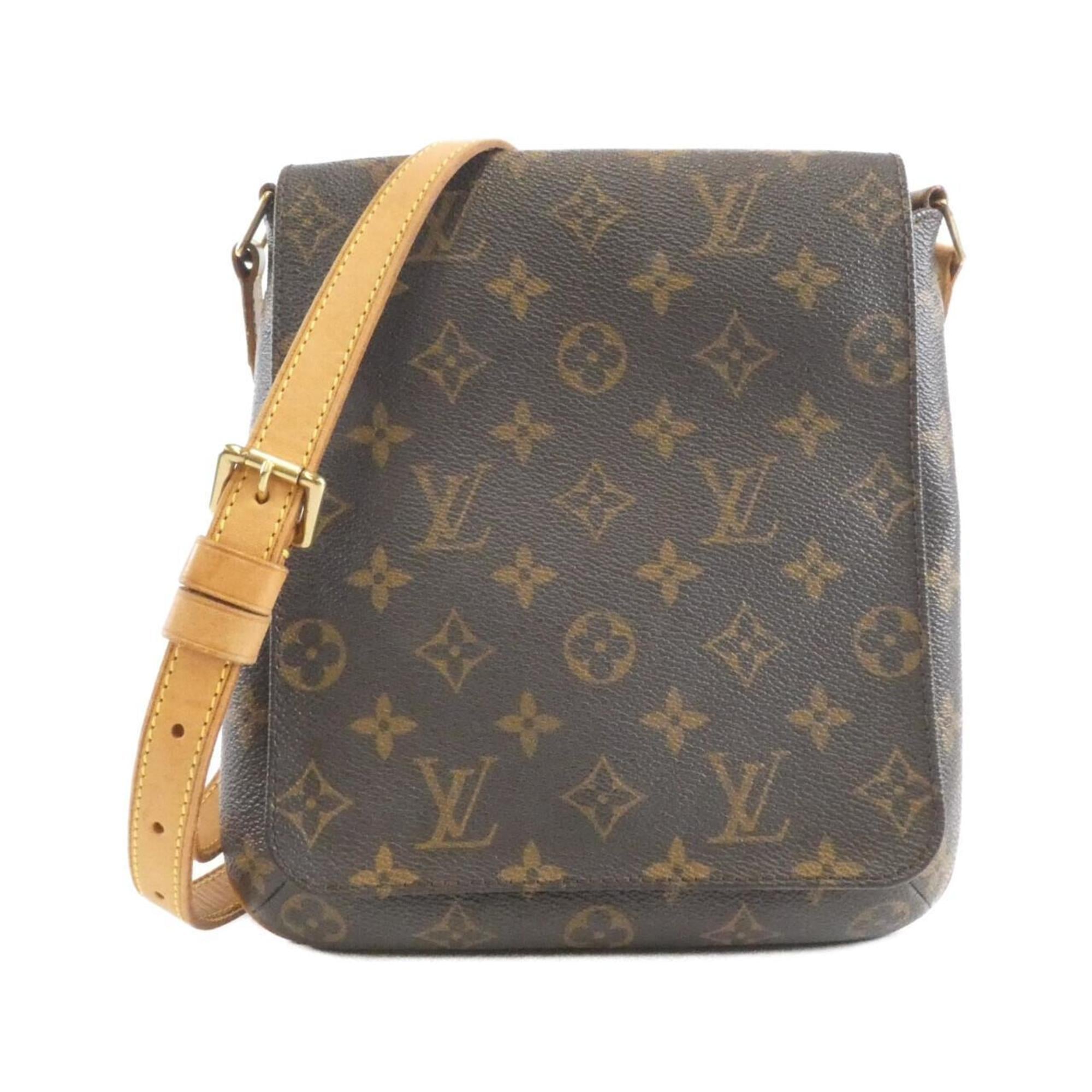 Louis Vuitton Marron Coated Canvas Shoulder Bag