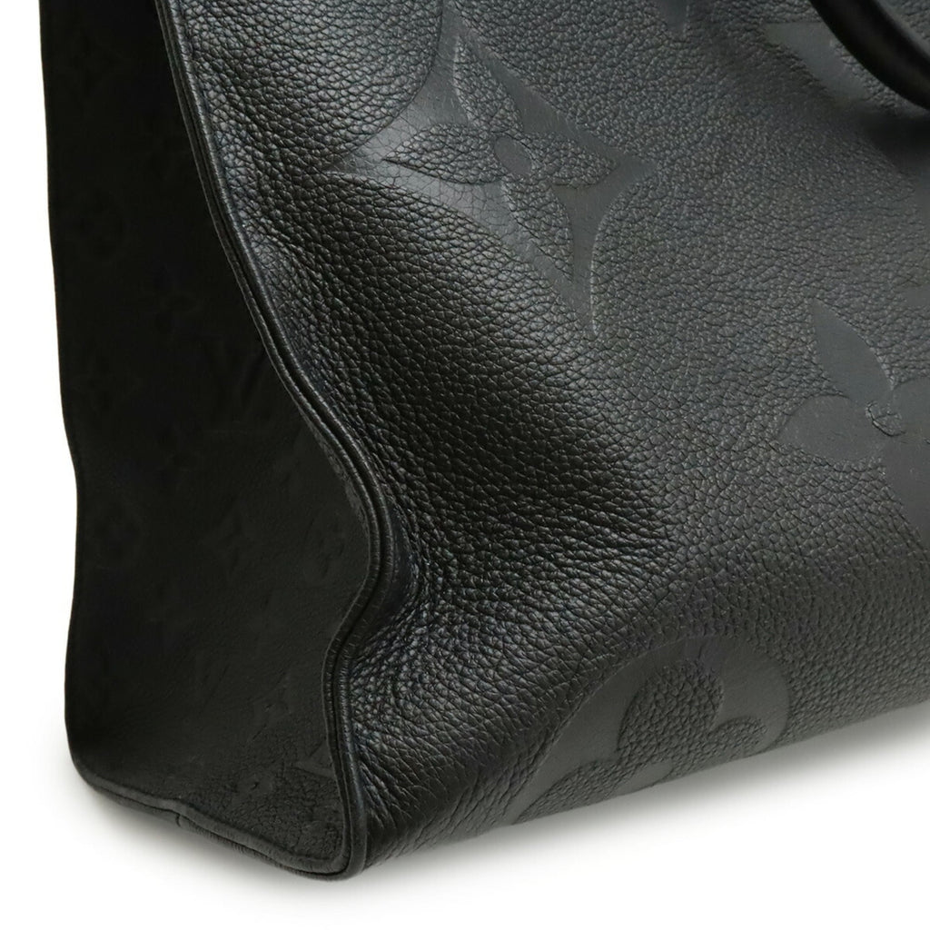Louis Vuitton Black Noir Monogram Empreinte Shoulder Bag Tote Bag
