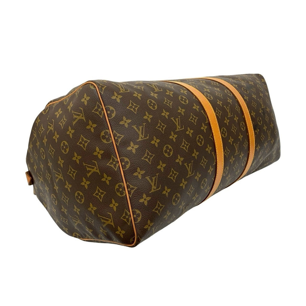 Louis Vuitton Brown Leather Pvc Boston Bag