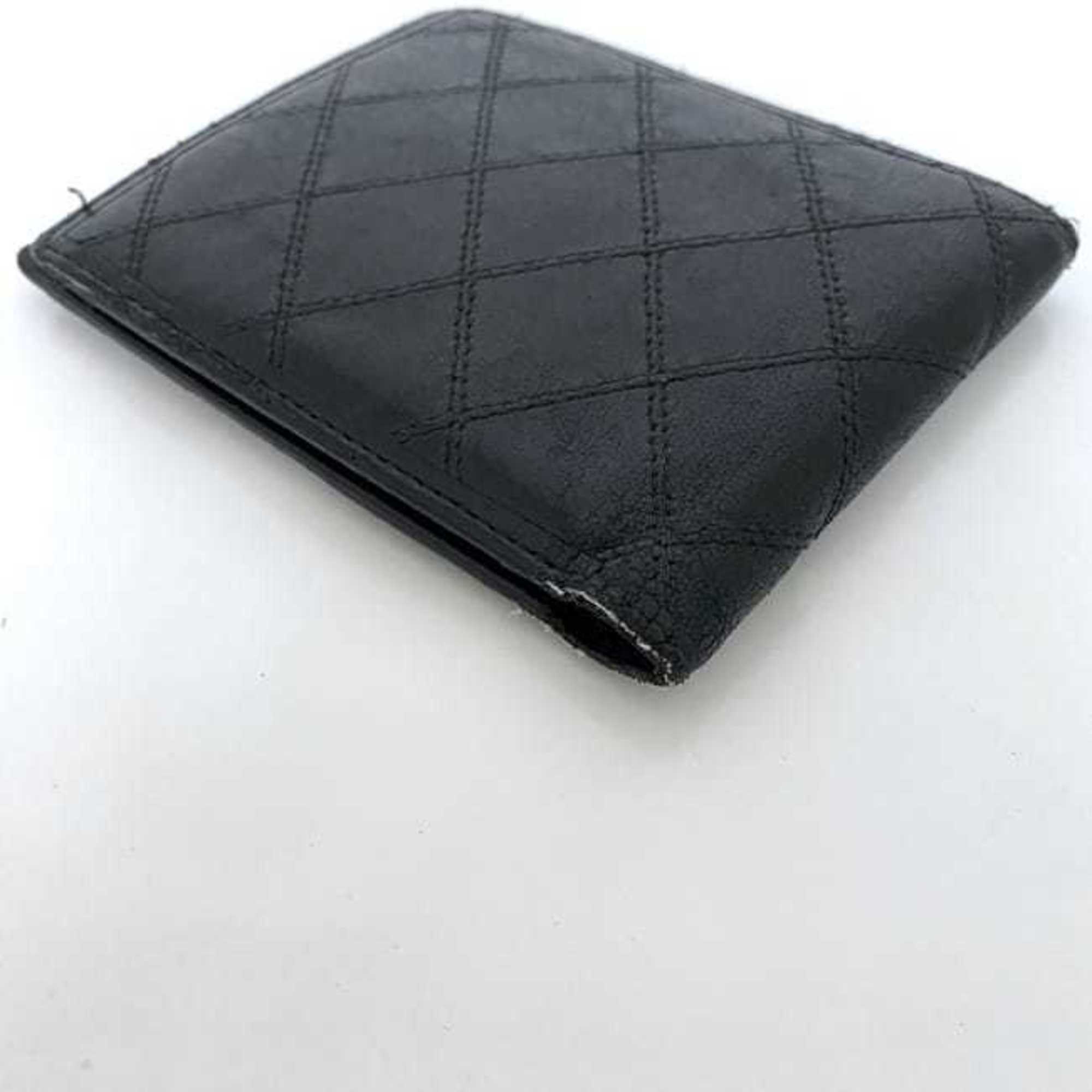 Chanel Black Leather Wallet (Bi-Fold)