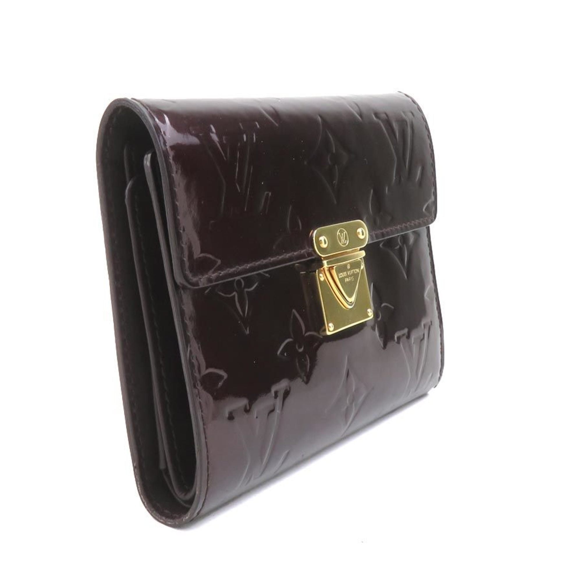 Louis Vuitton Monogram Vernis Amarante Monogram Vernis Wallet (Tri-Fold)
