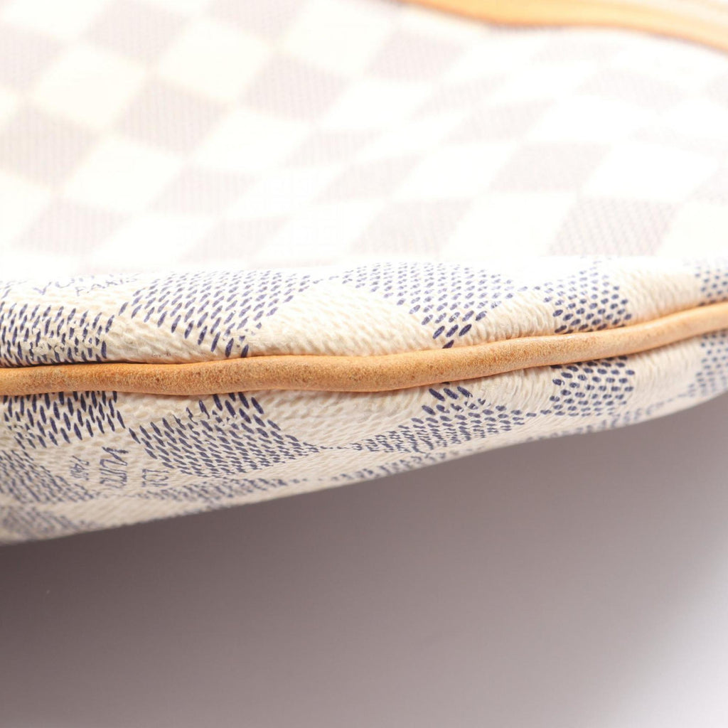 Louis Vuitton White Coated Canvas Leather Shoulder Bag