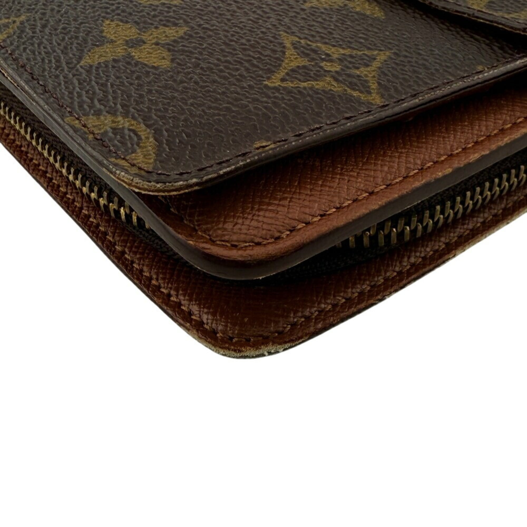Louis Vuitton Brown Monogram Leather Wallet
