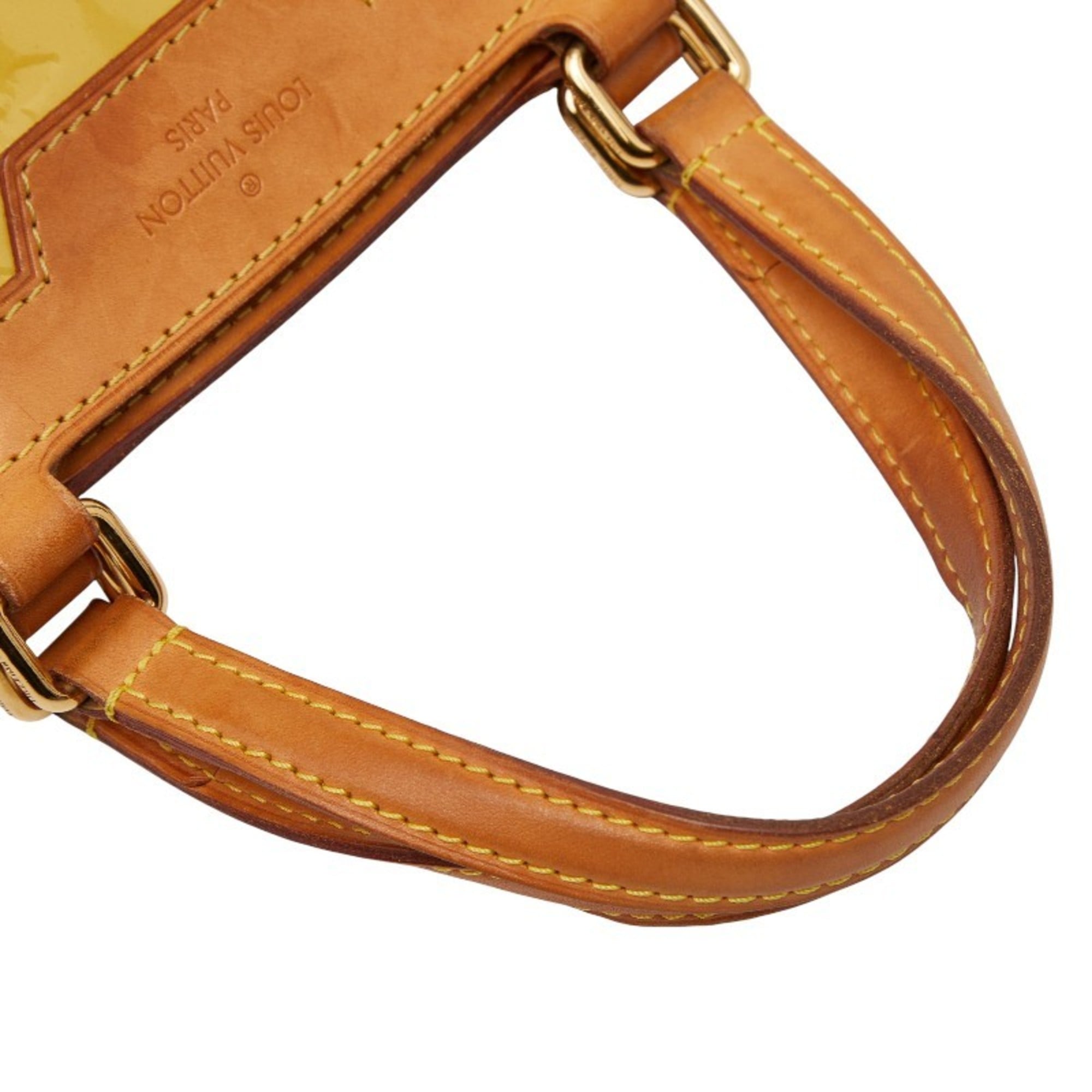 Louis Vuitton Citrin Yellow Monogram Vernis Handbag Shoulder Bag