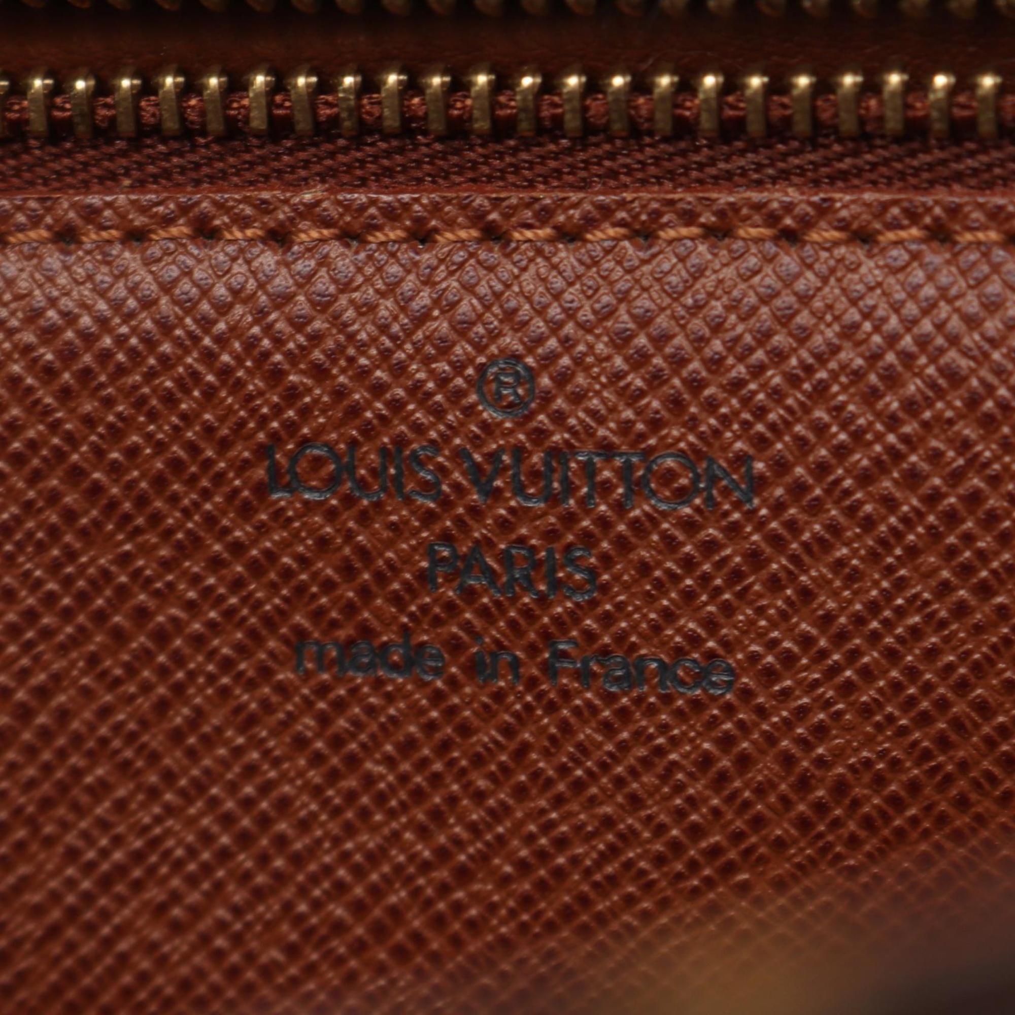 Louis Vuitton Brown Monogram Coated Canvas Leather Handbag Shoulder Bag