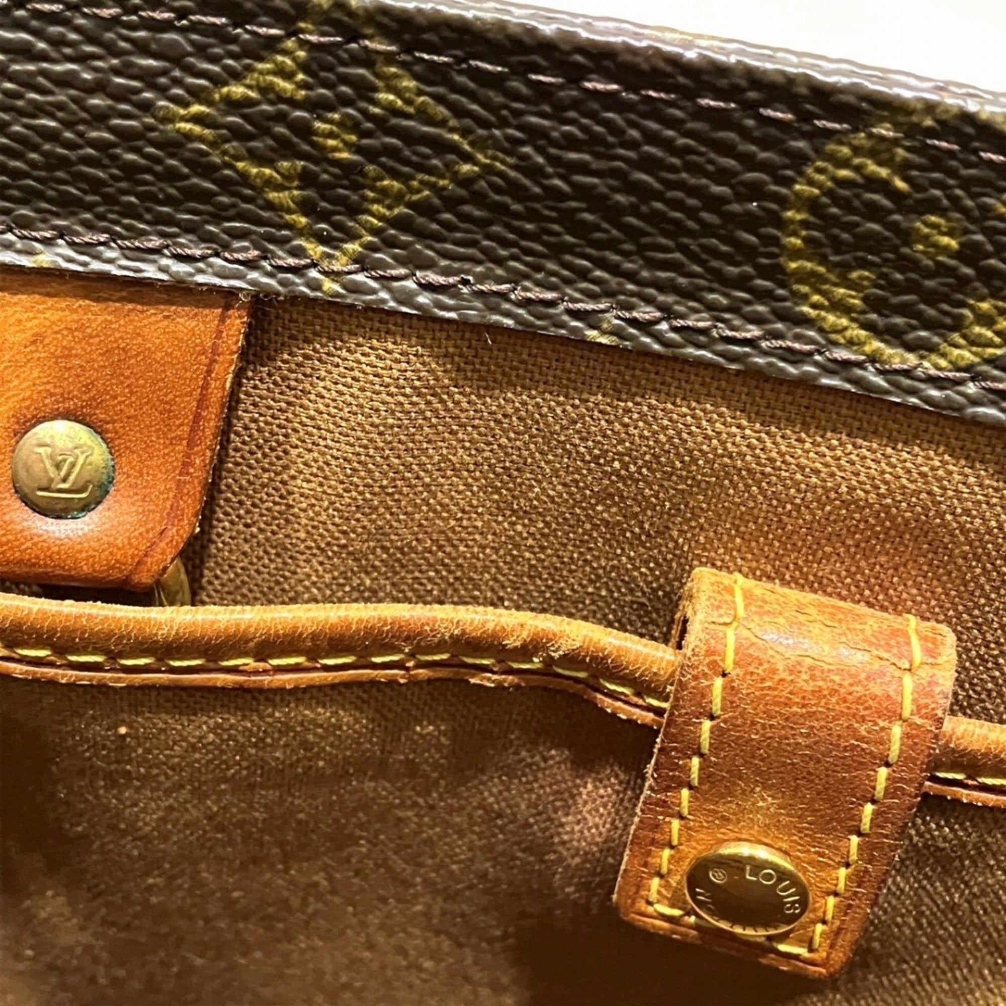 Louis Vuitton Brown Pvc Handbag Shoulder Bag