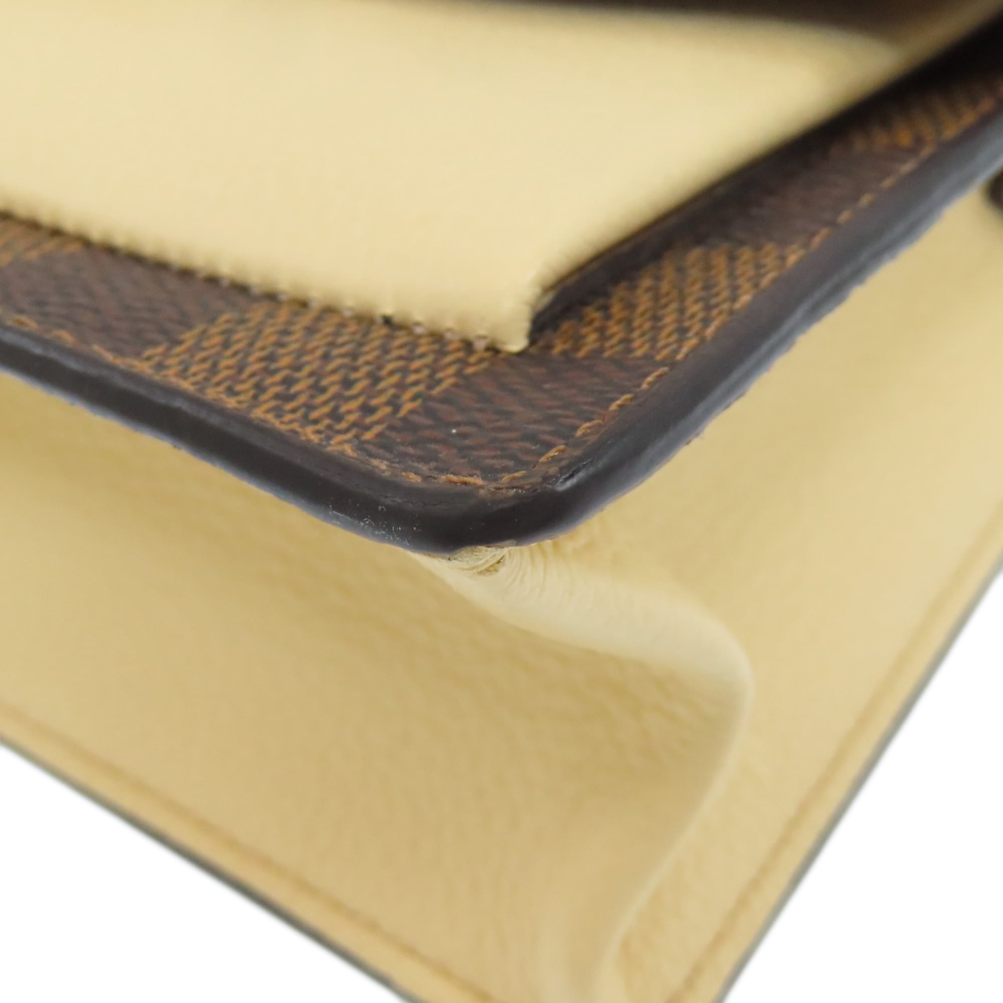 Louis Vuitton Brown Damier Canvas Ebene Damier Canvas Chain/Shoulder Wallet