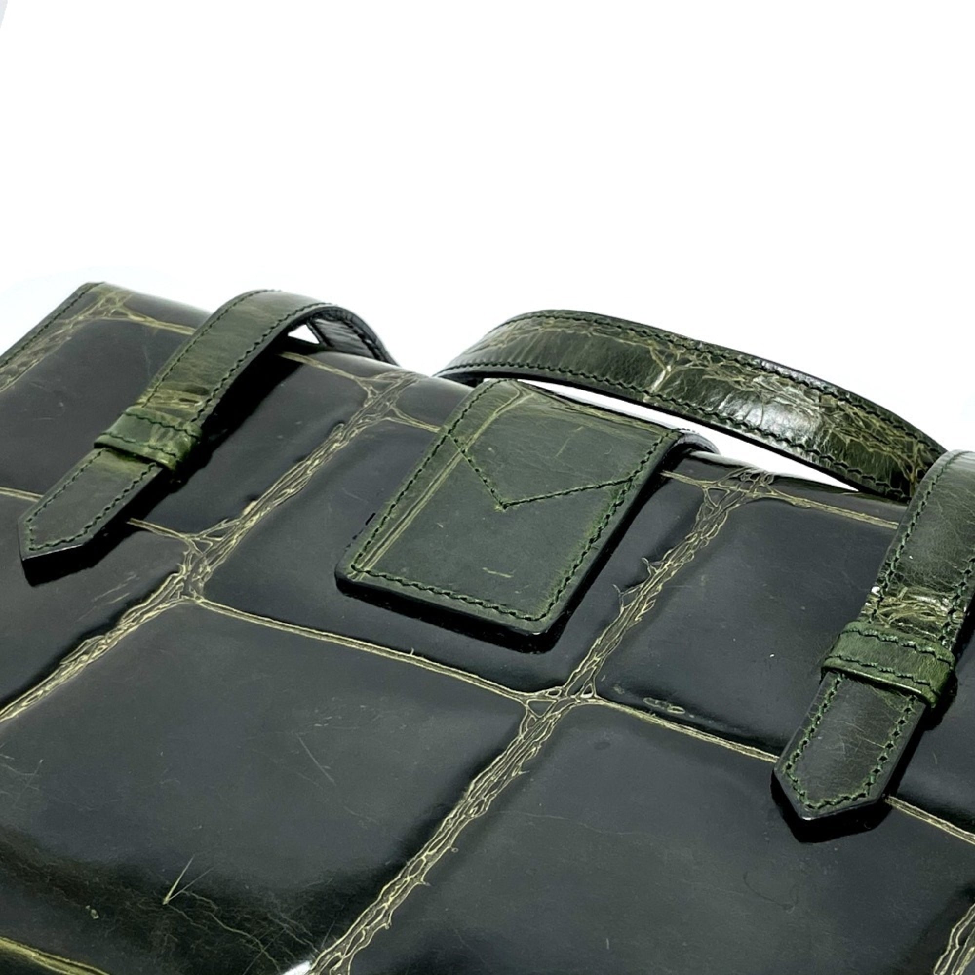 Celine Green Leather Handbag