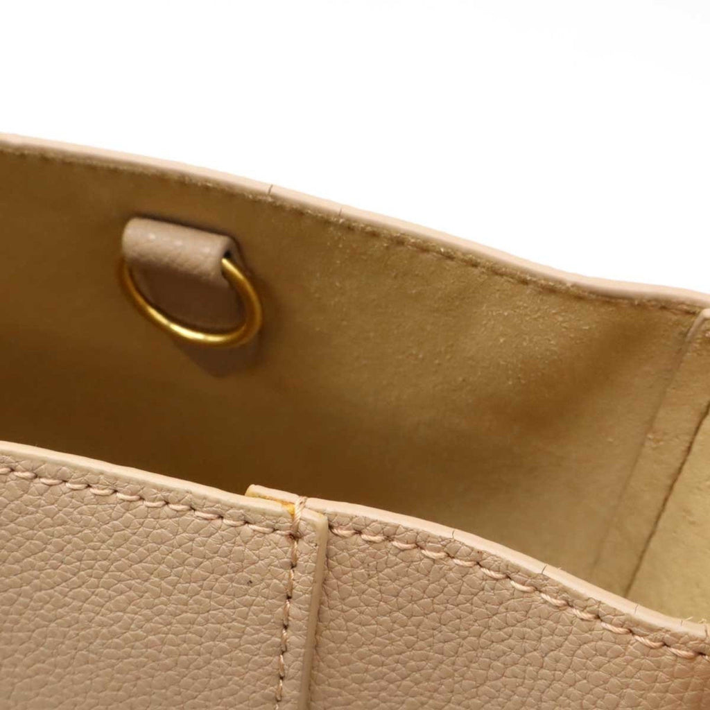 Celine Beige Leather Shoulder Bag