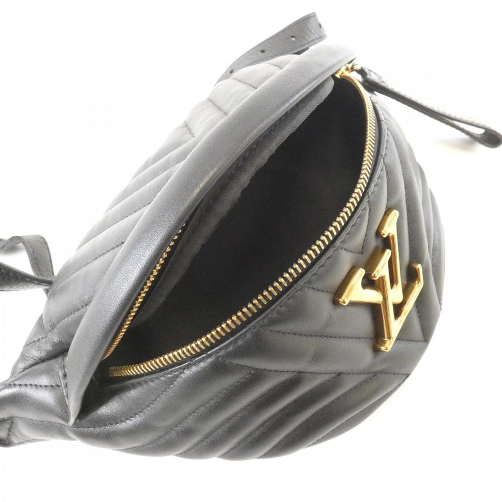 Louis Vuitton Black Leather Fanny Pack Shoulder Bag
