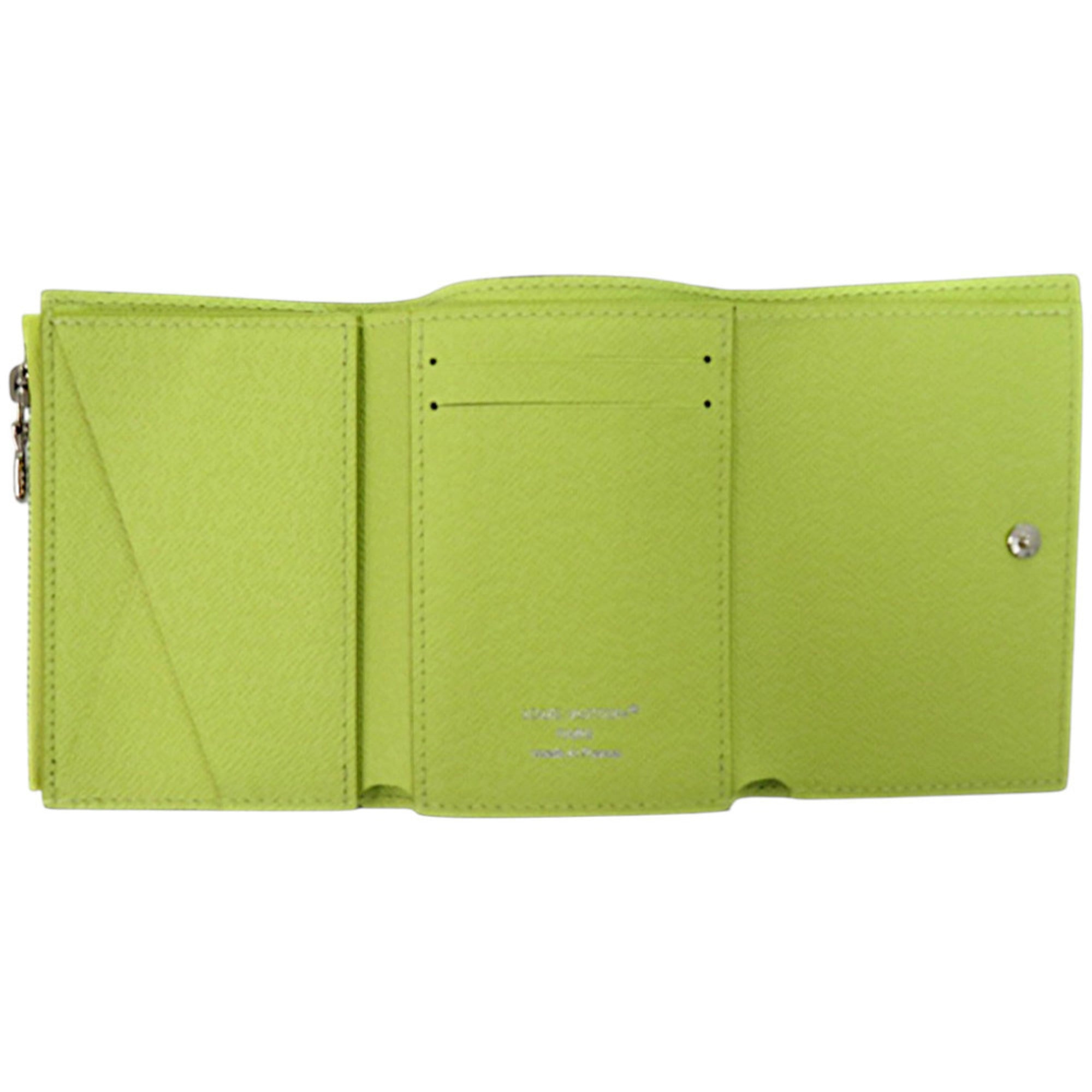 Louis Vuitton Black Fluorescent Yellow Monogram Wallet (Tri-Fold)