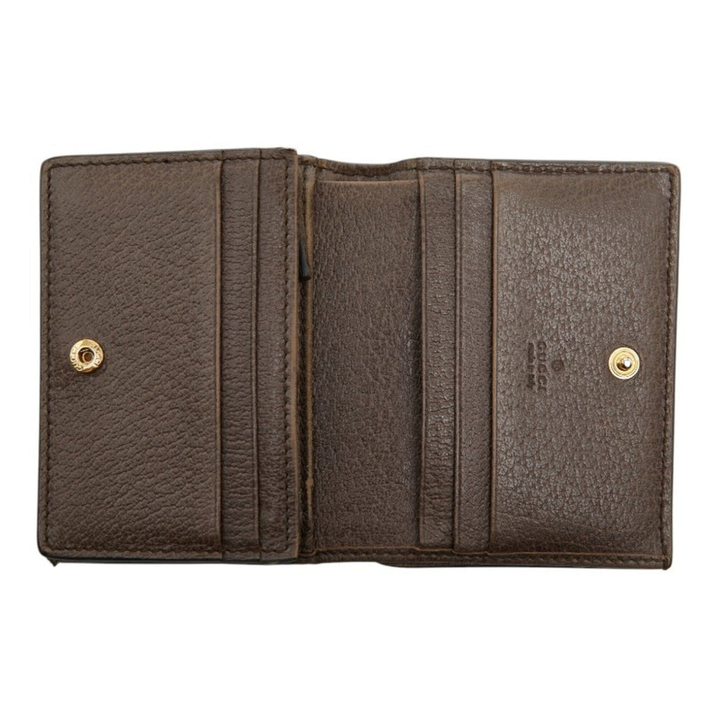 Gucci Beige Multi-Color Leather Wallet (Bi-Fold) (Pre-Owned)
