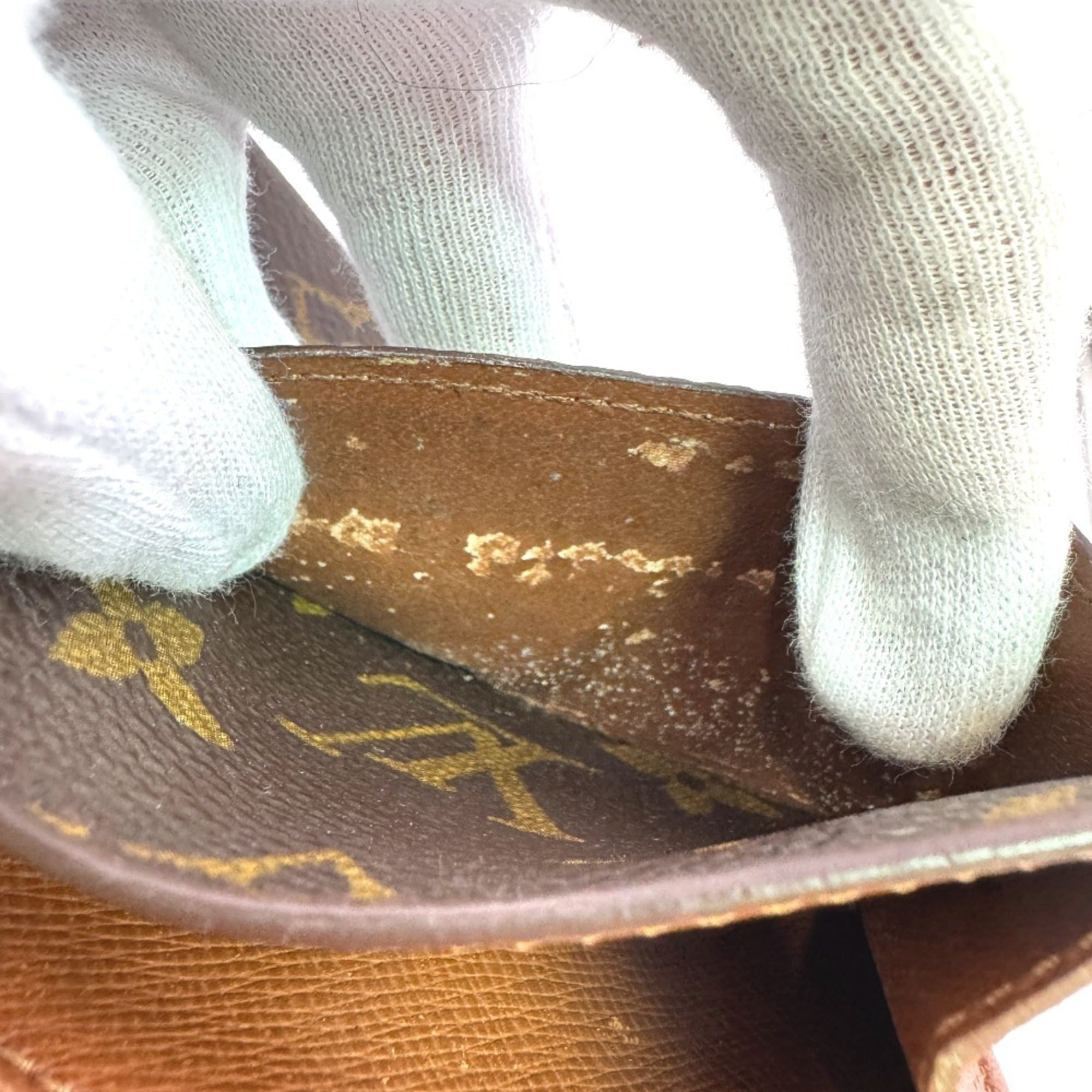 Louis Vuitton Brown Leather Wallet (Tri-Fold)
