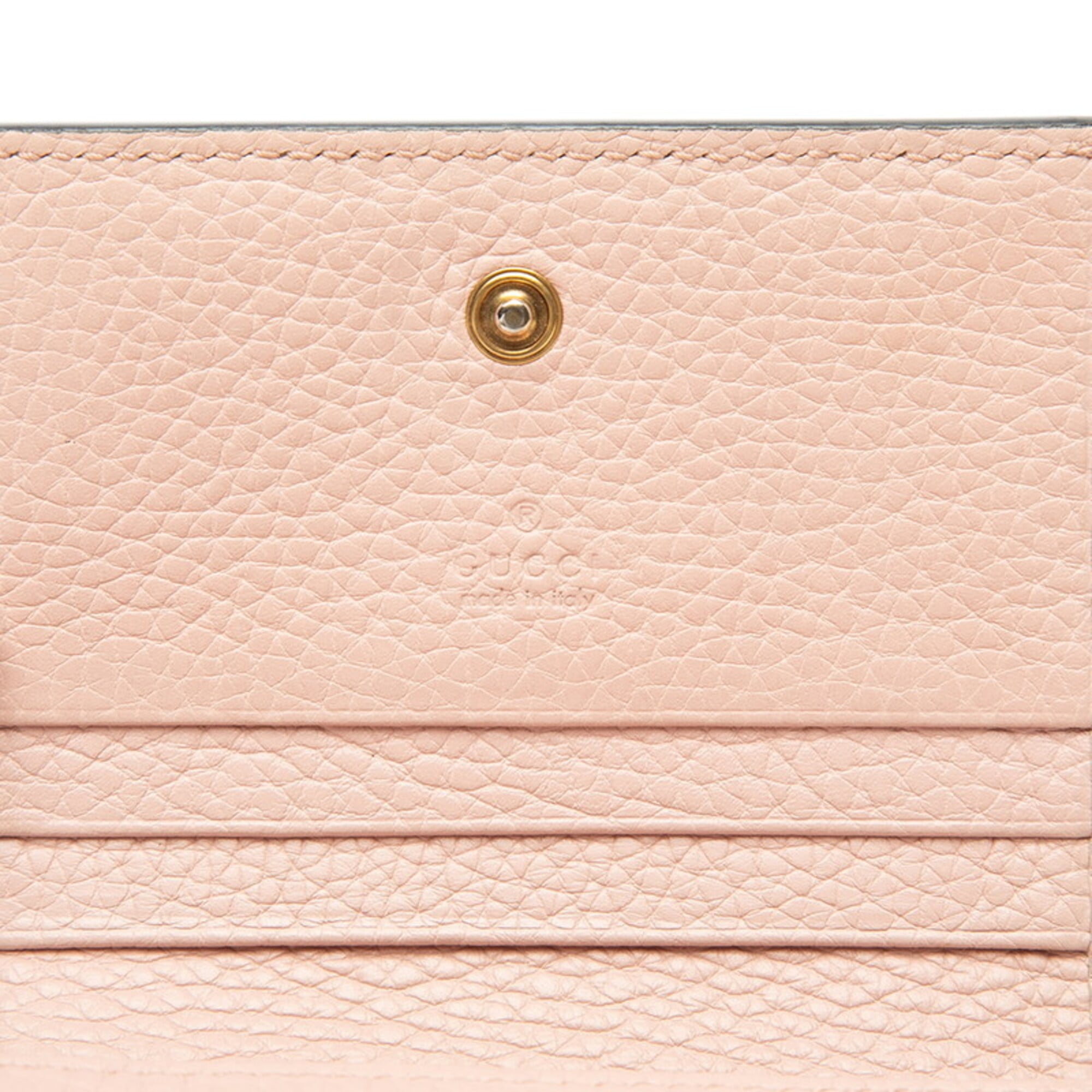 Gucci Pink Leather Wallet (Bi-Fold) (Pre-Owned)