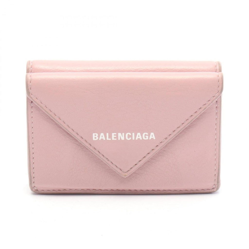 Balenciaga Pink Leather Wallet (Tri-Fold)