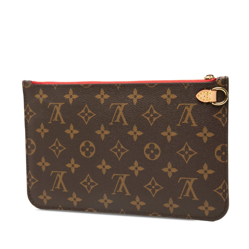 Louis Vuitton Brown Red Color Pvc Pouch