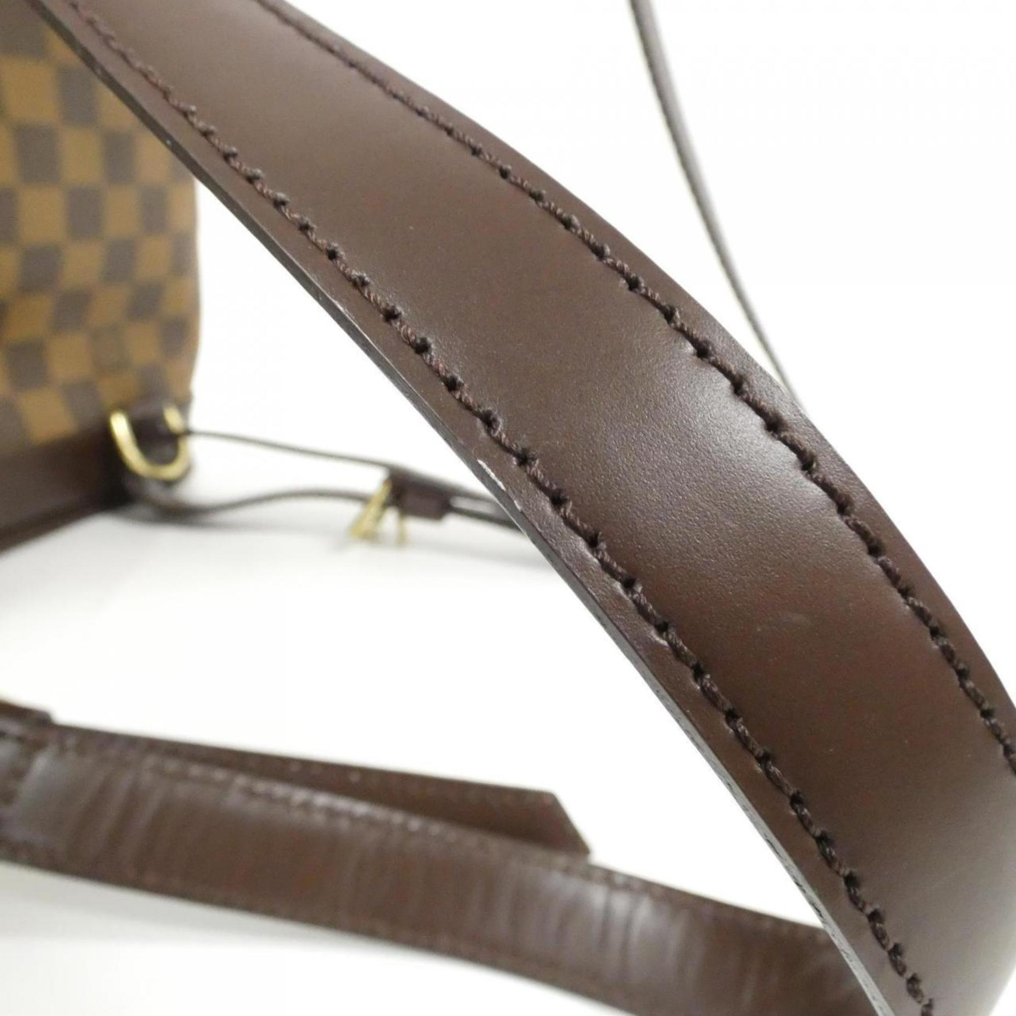 Louis Vuitton Damier Ebene Coated Canvas Backpack
