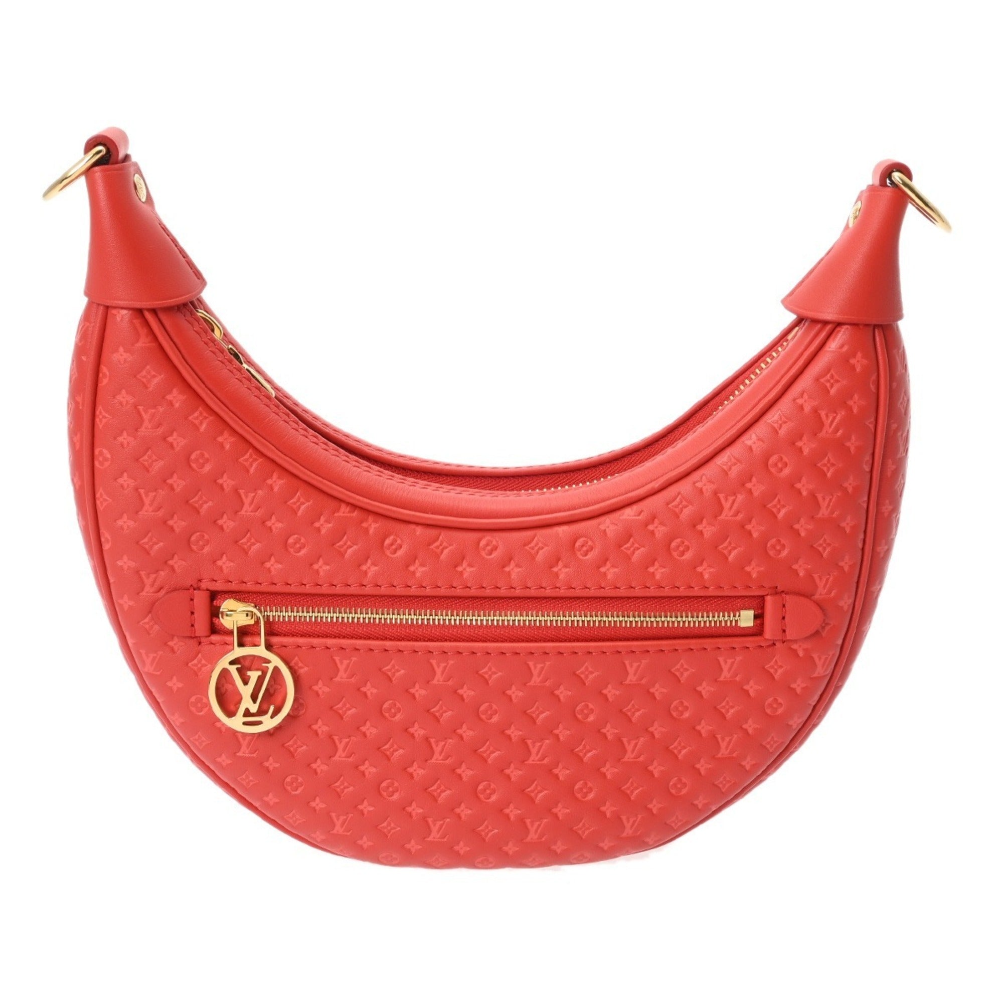 Louis Vuitton Red Color Leather Shoulder Bag