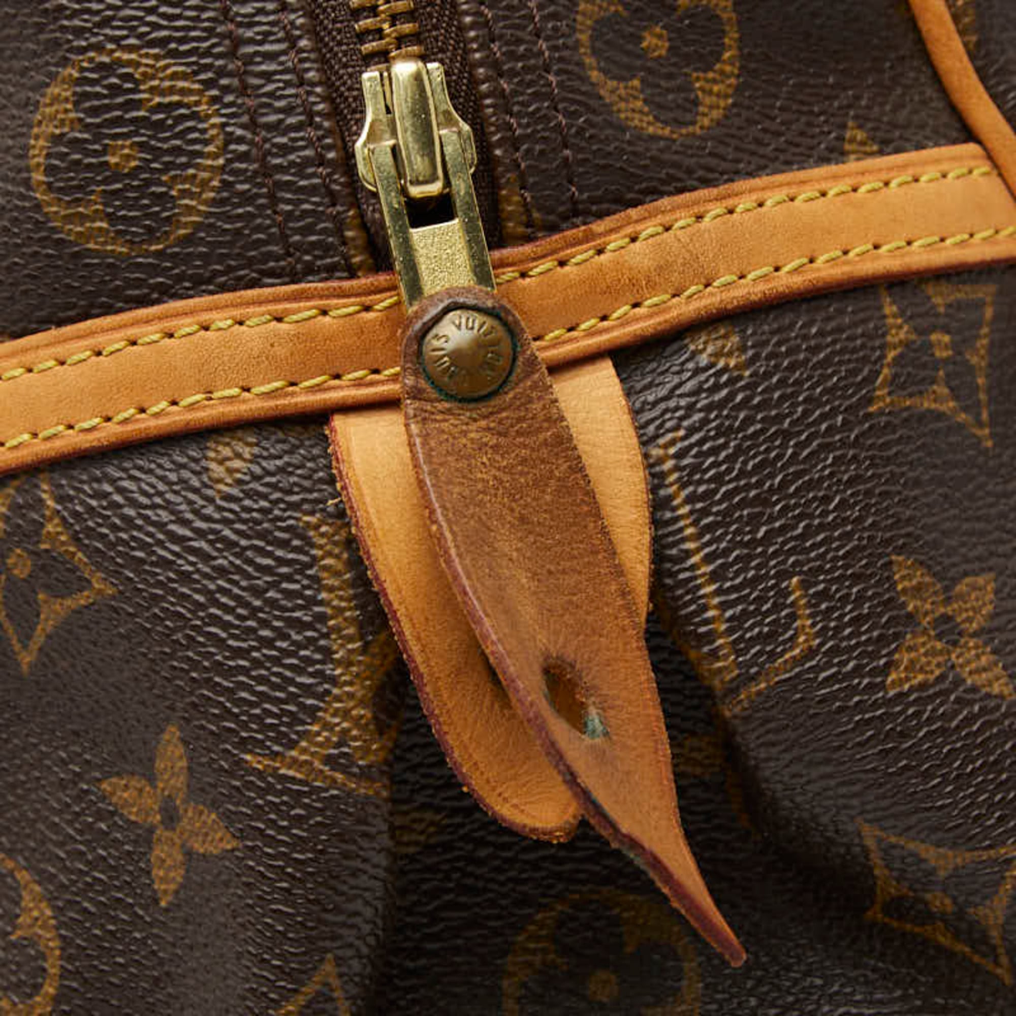 Louis Vuitton Brown Pvc Leather Handbag Shoulder Bag