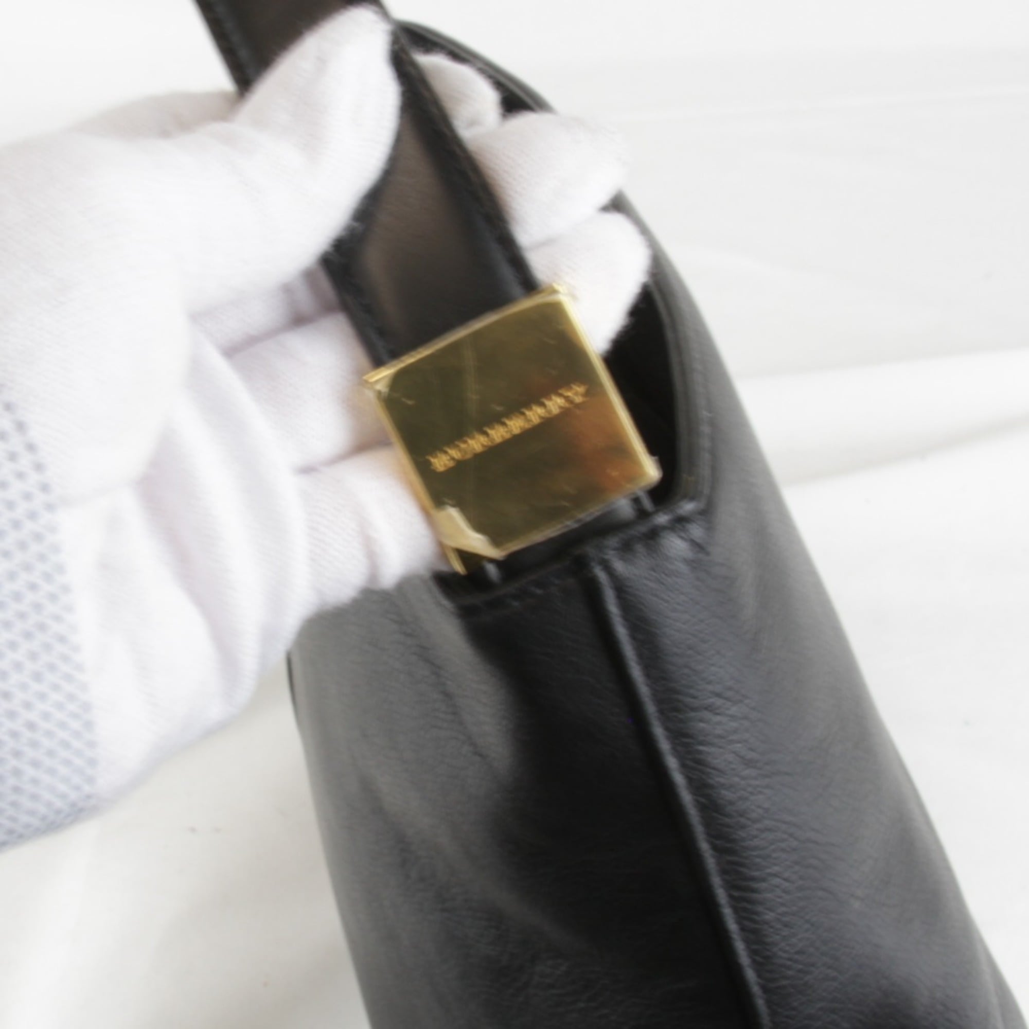 Burberry Black Leather Shoulder Bag