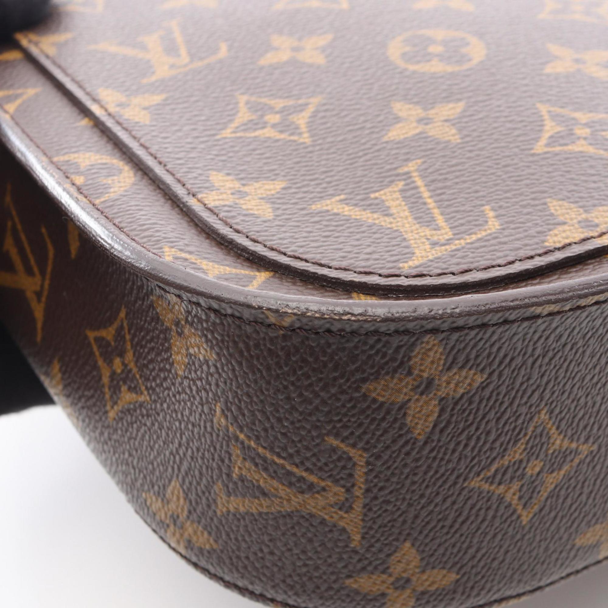 Louis Vuitton Brown Monogram Coated Canvas Leather Handbag Shoulder Bag