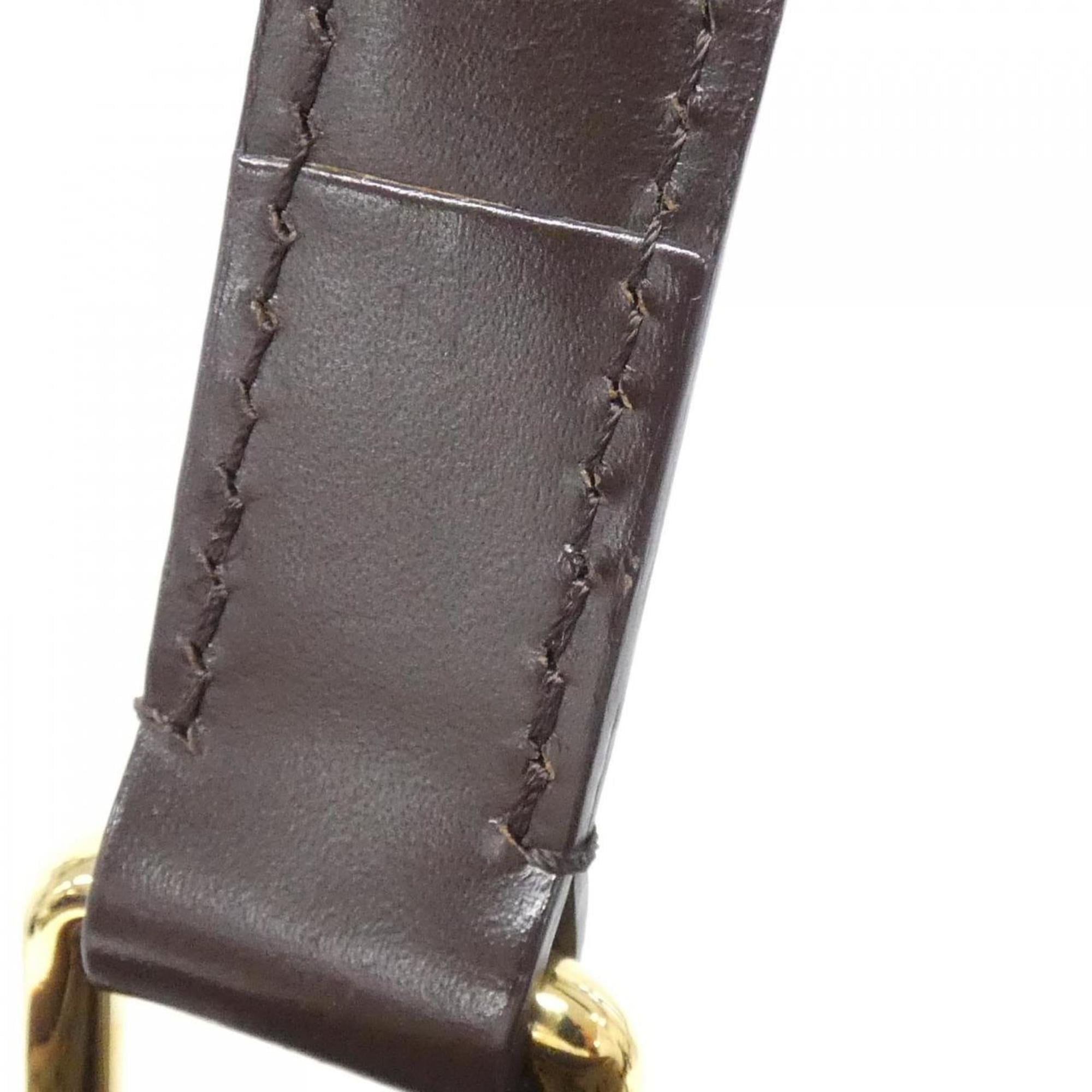 Louis Vuitton Brown Coated Canvas Handbag