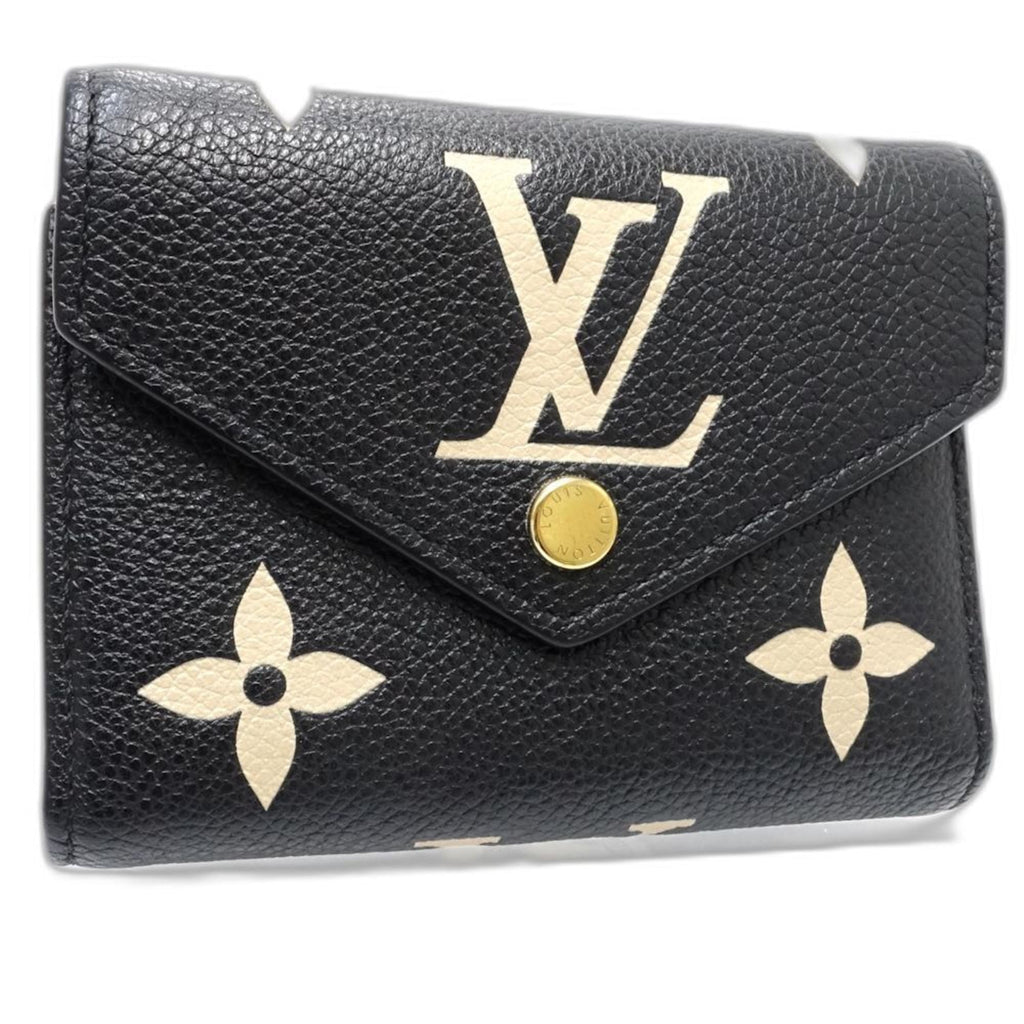 Louis Vuitton Monogram Bicolor Monogram Noir Monogram Empreinte Wallet (Tri-Fold)