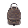 Louis Vuitton Black Brown Coated Canvas Leather Backpack