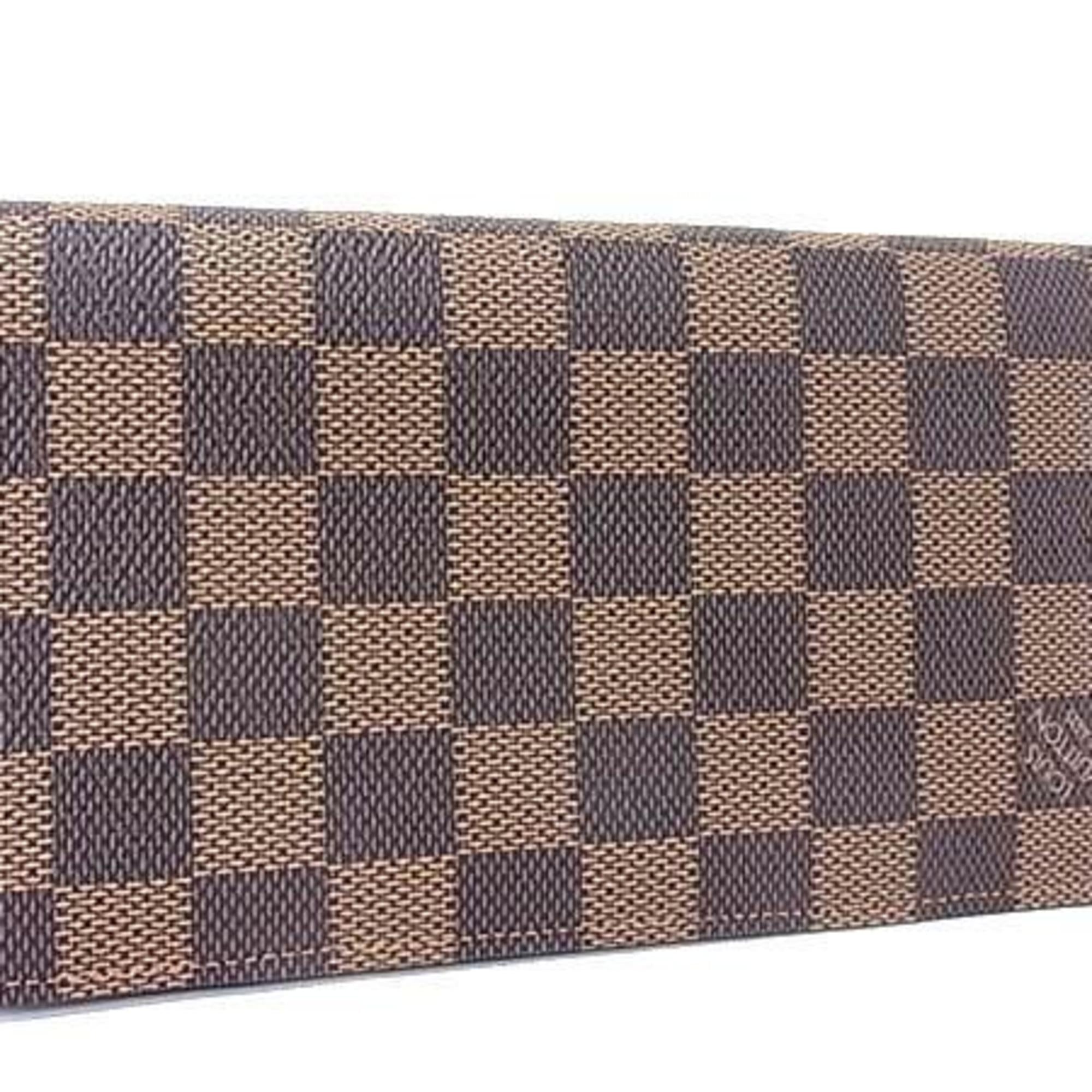 Louis Vuitton Damier Brown Damier Canvas Ebene Long Wallet