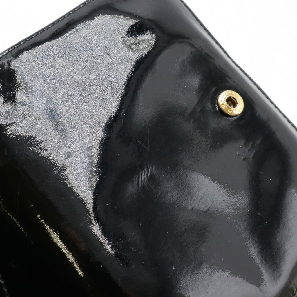 Chanel Black Patent Leather Wallet (Bi-Fold)