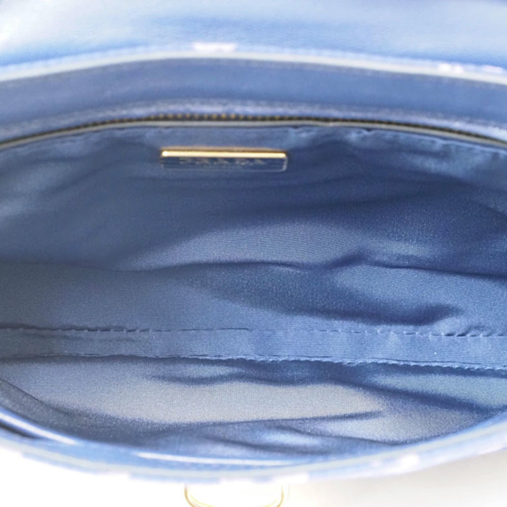 Prada Navy Nylon Shoulder Bag