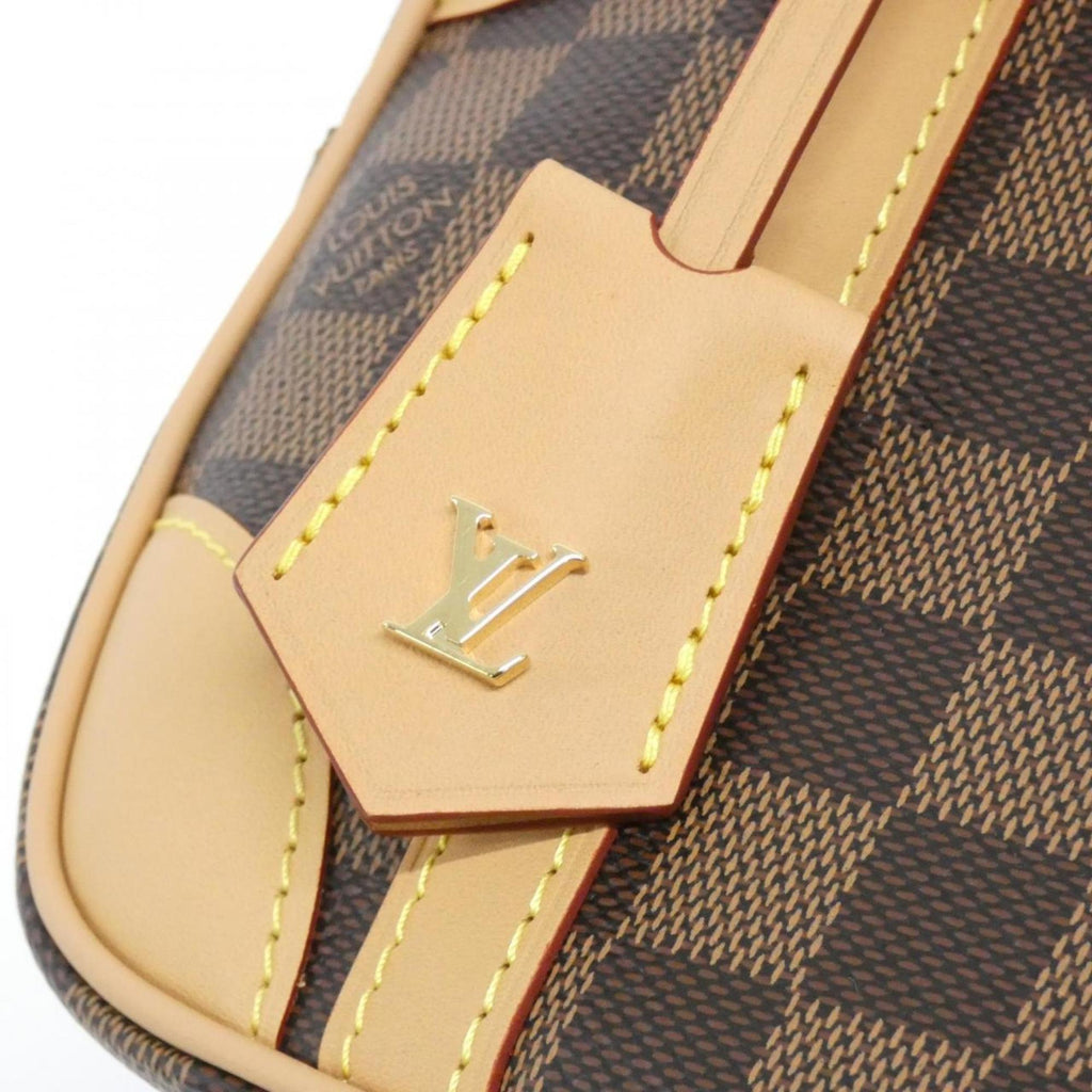 Louis Vuitton Brown Coated Canvas Shoulder Bag