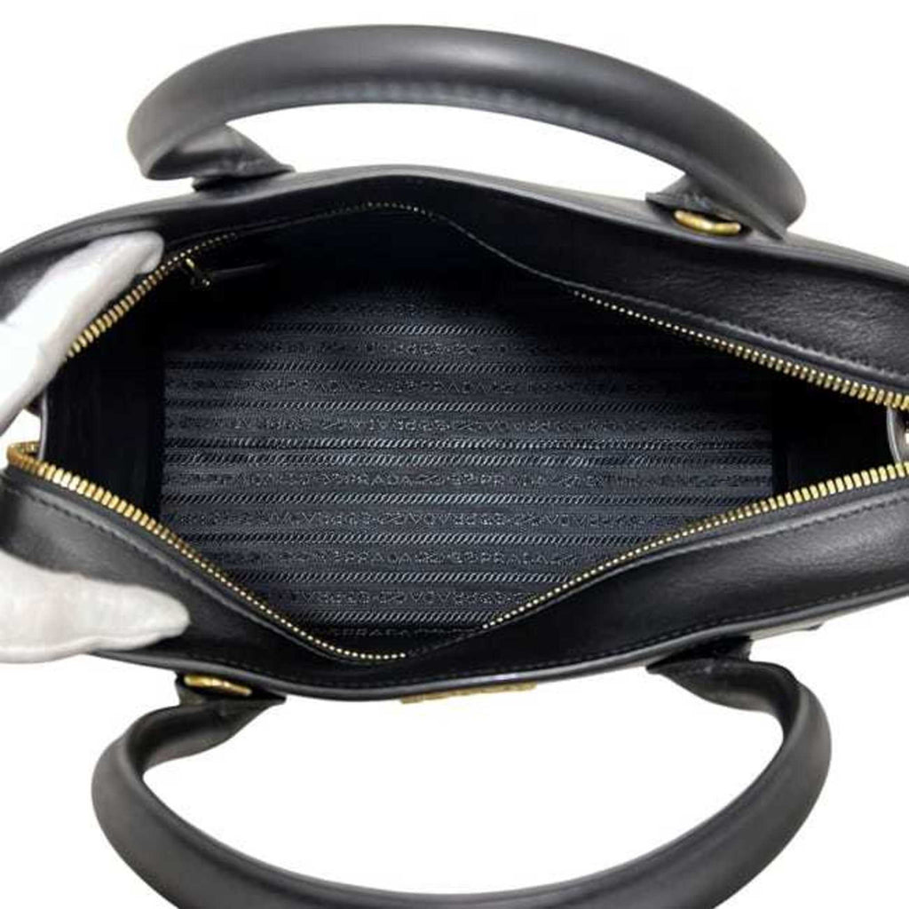 Prada Black Nero Leather Handbag Shoulder Bag