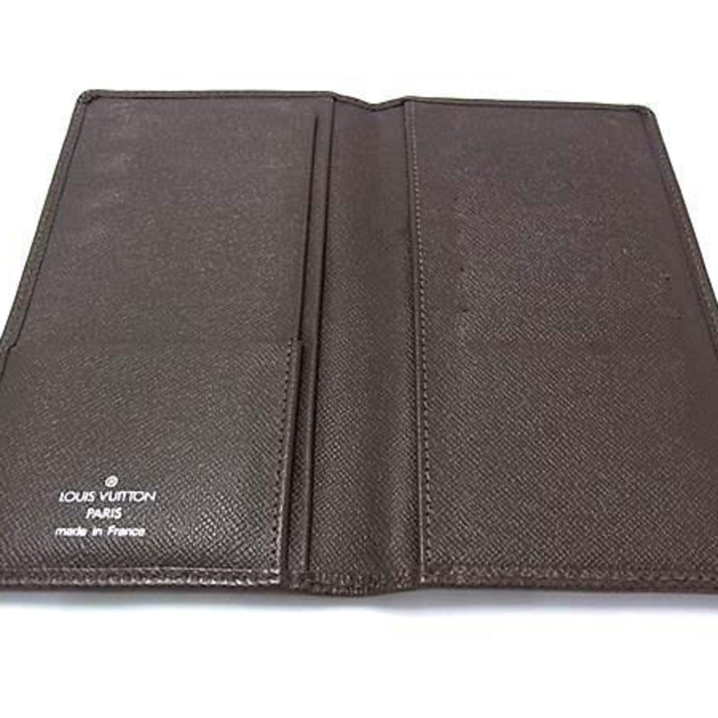 Louis Vuitton Brown Grizzly Taiga Leather Long Wallet