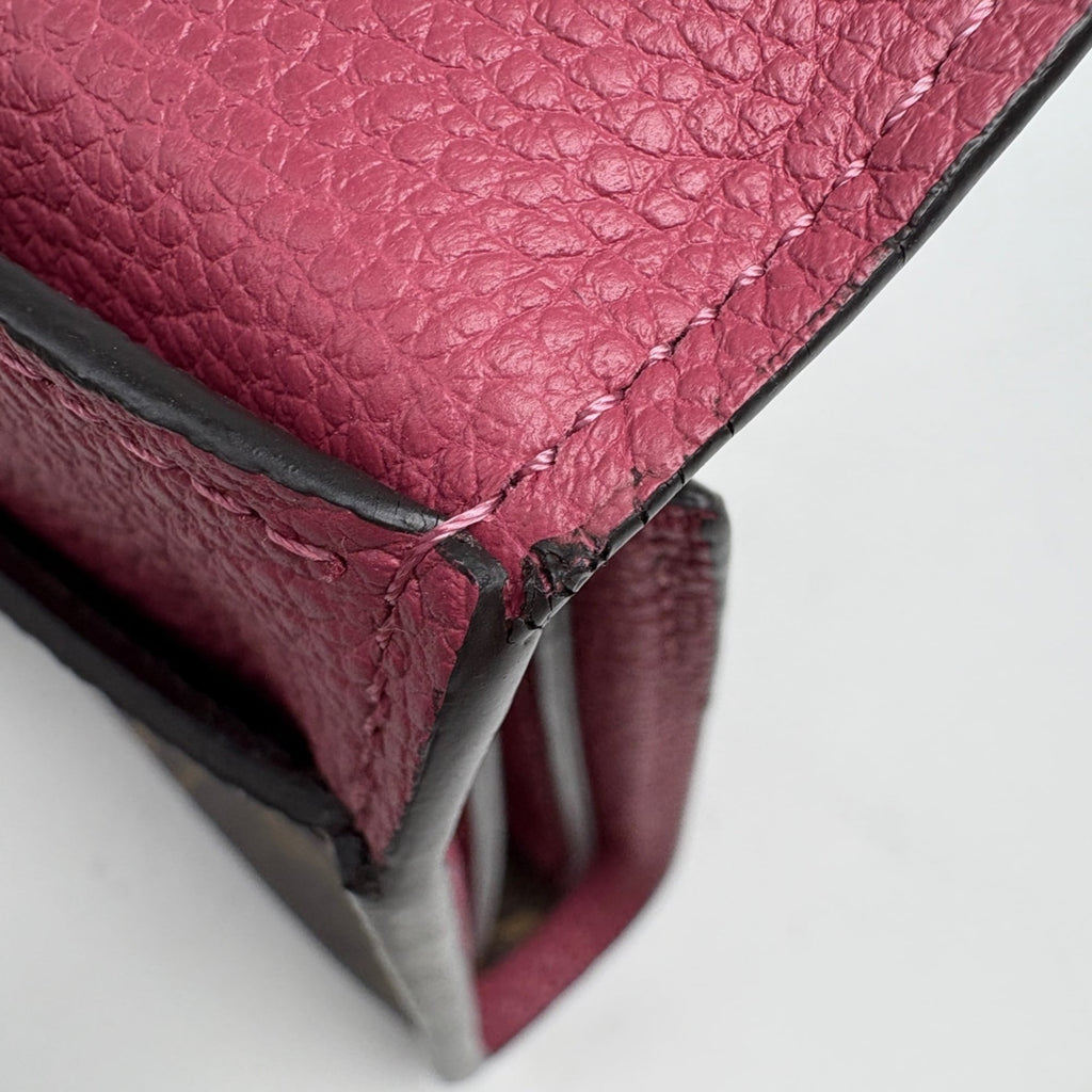 Louis Vuitton Brown Grape Pink Monogram Wallet (Tri-Fold)