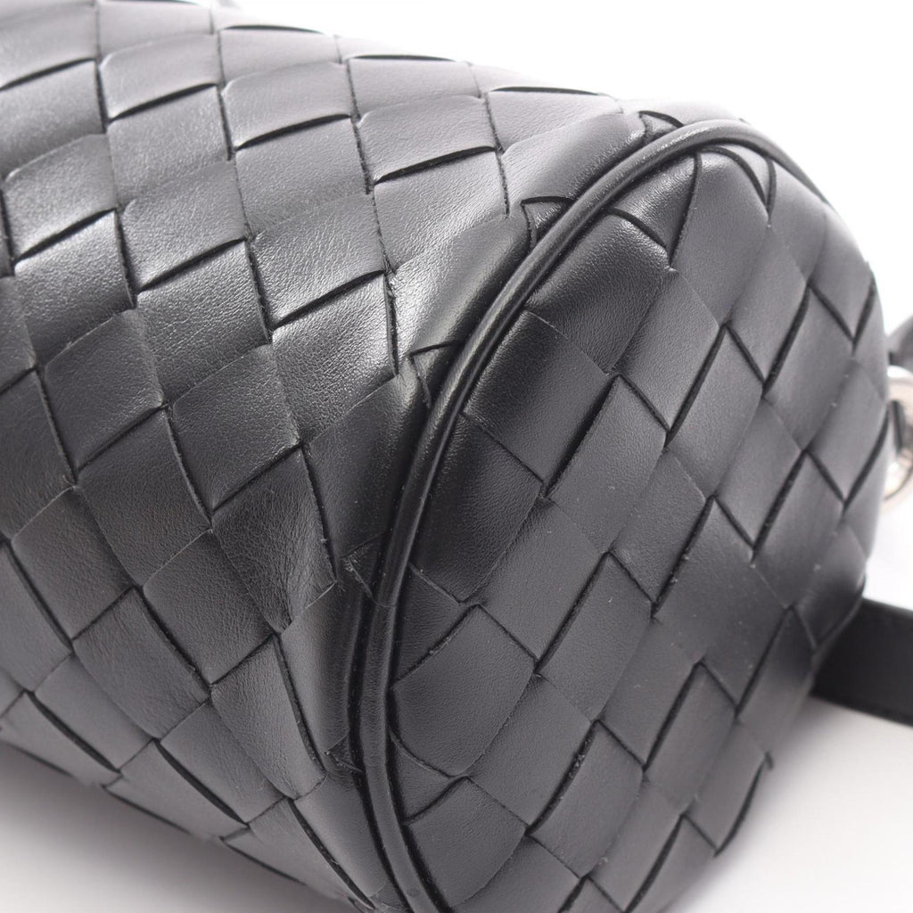 Bottega Veneta Black Intrecciato Shoulder Bag