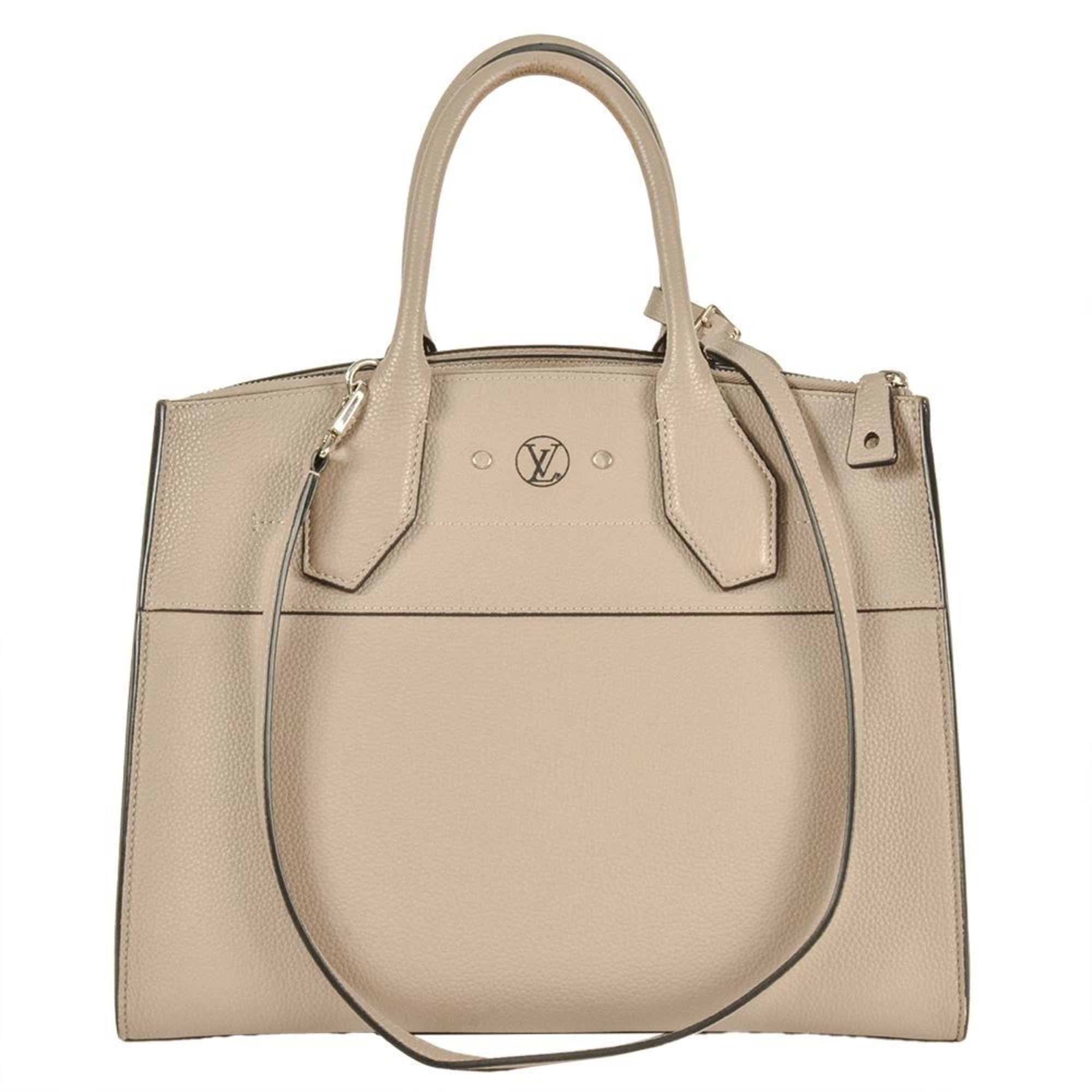 Louis Vuitton Beige Leather Handbag