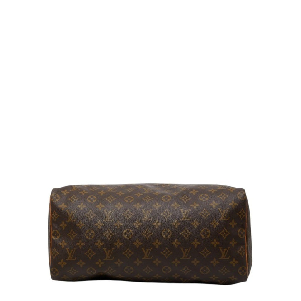 Louis Vuitton Brown Pvc Leather Boston Bag Handbag
