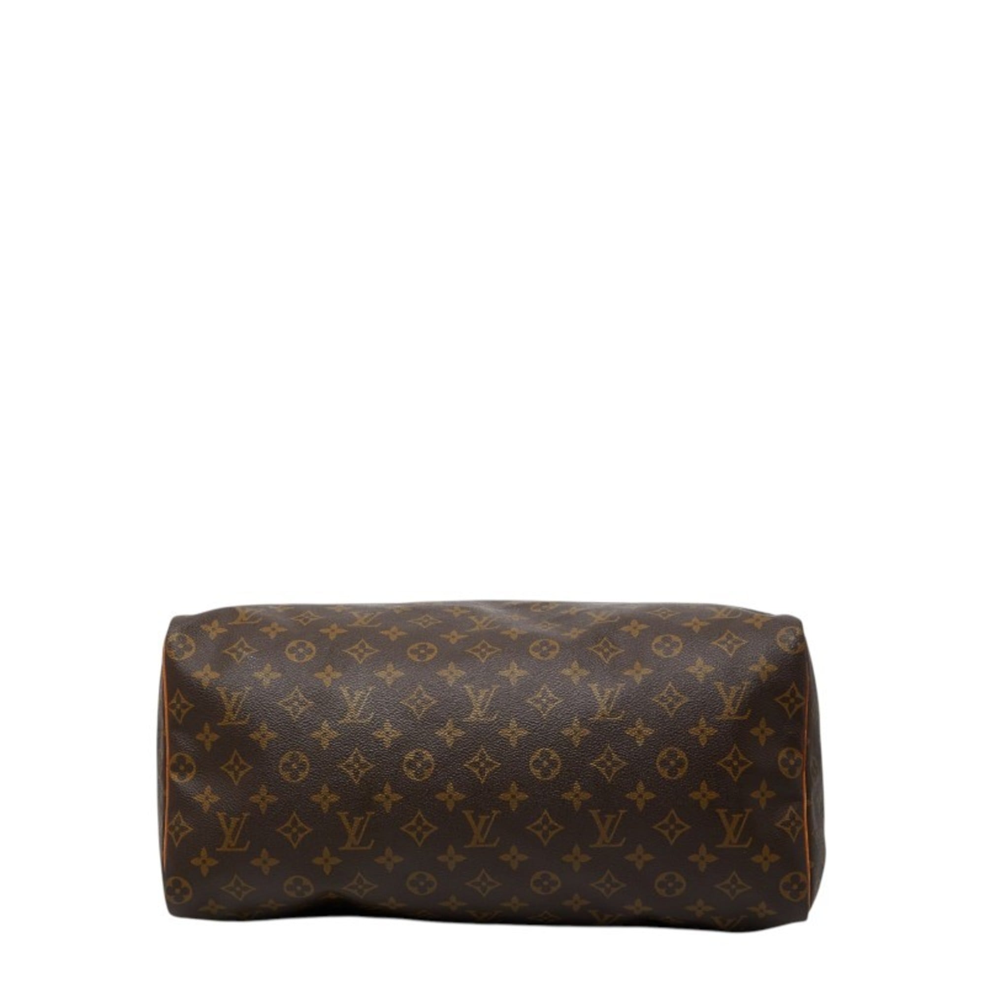 Louis Vuitton Brown Pvc Leather Boston Bag Handbag