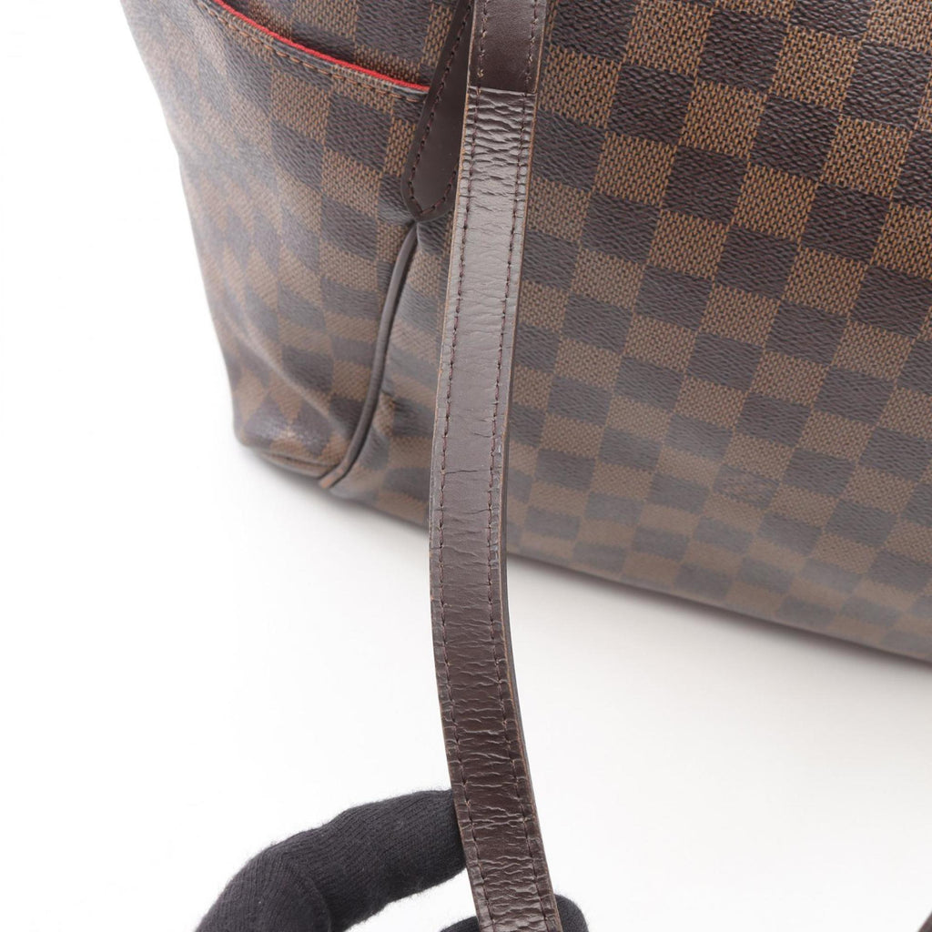 Louis Vuitton Brown Coated Canvas Leather Tote Bag