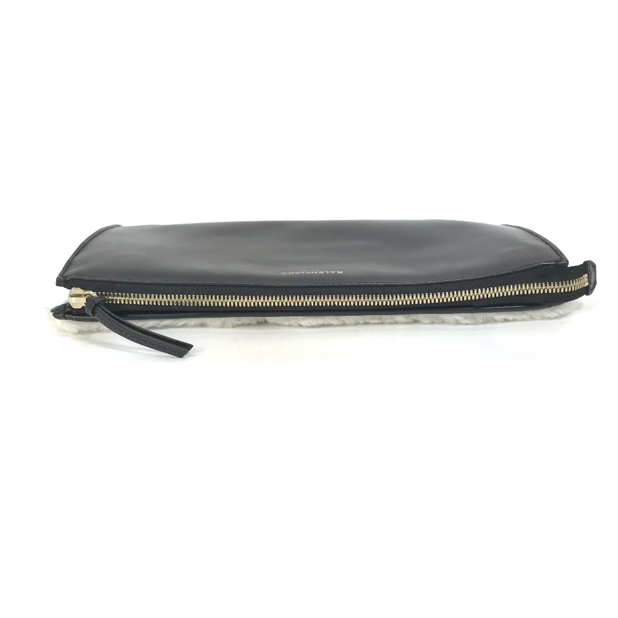 Balenciaga Black Leather Clutch