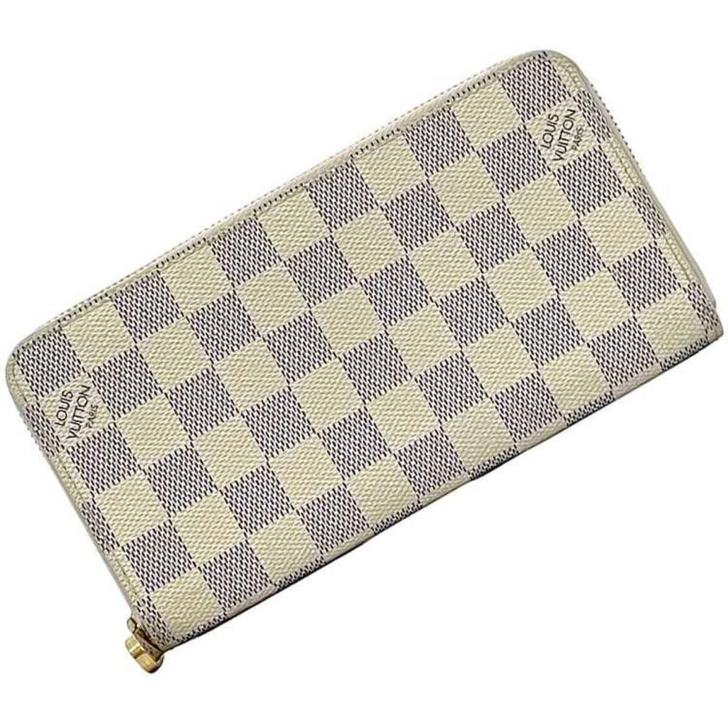 Louis Vuitton Gray White Damier Canvas Long Wallet