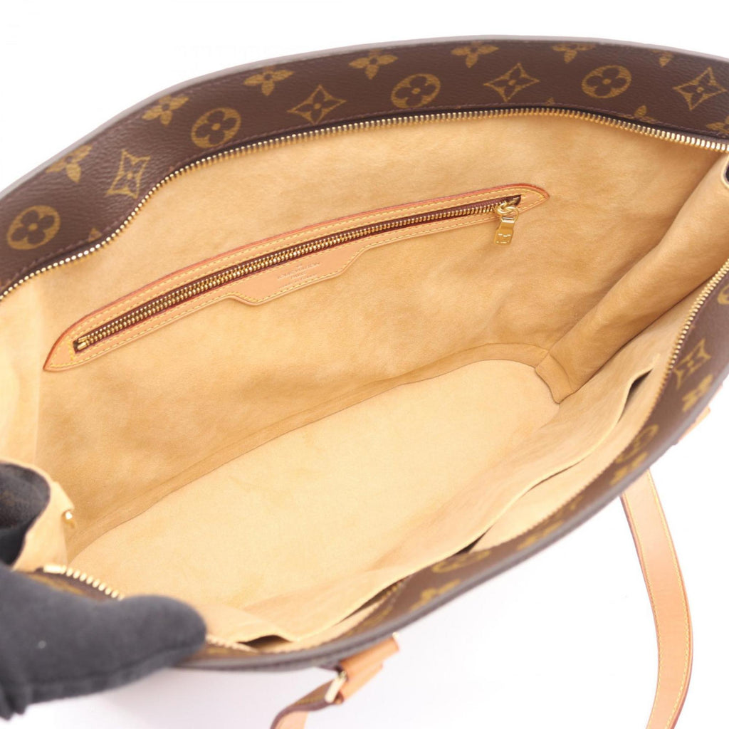Louis Vuitton Brown Coated Canvas Leather Shoulder Bag